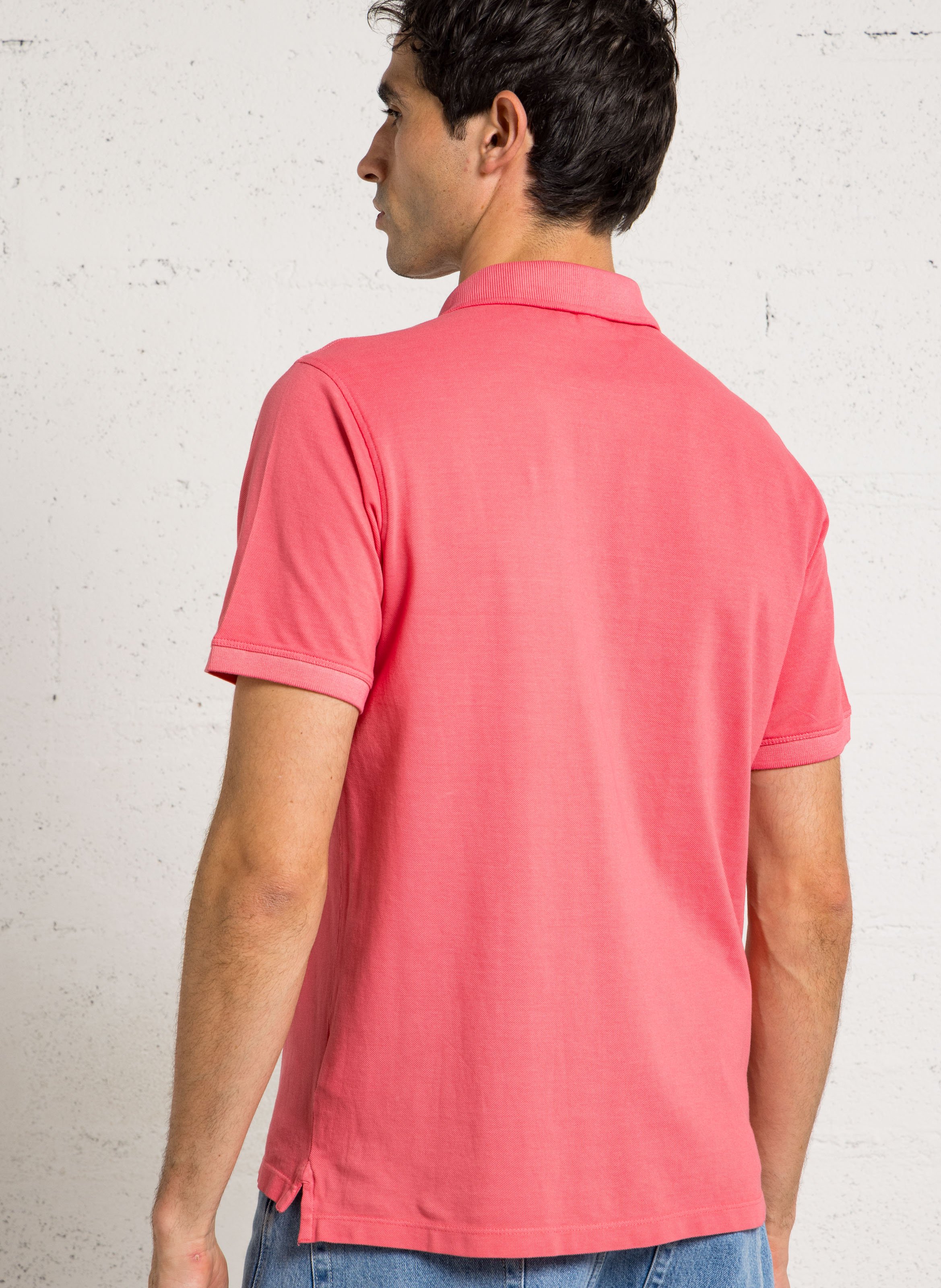 Embroidered cotton polo shirt PEPE JEANS Orange