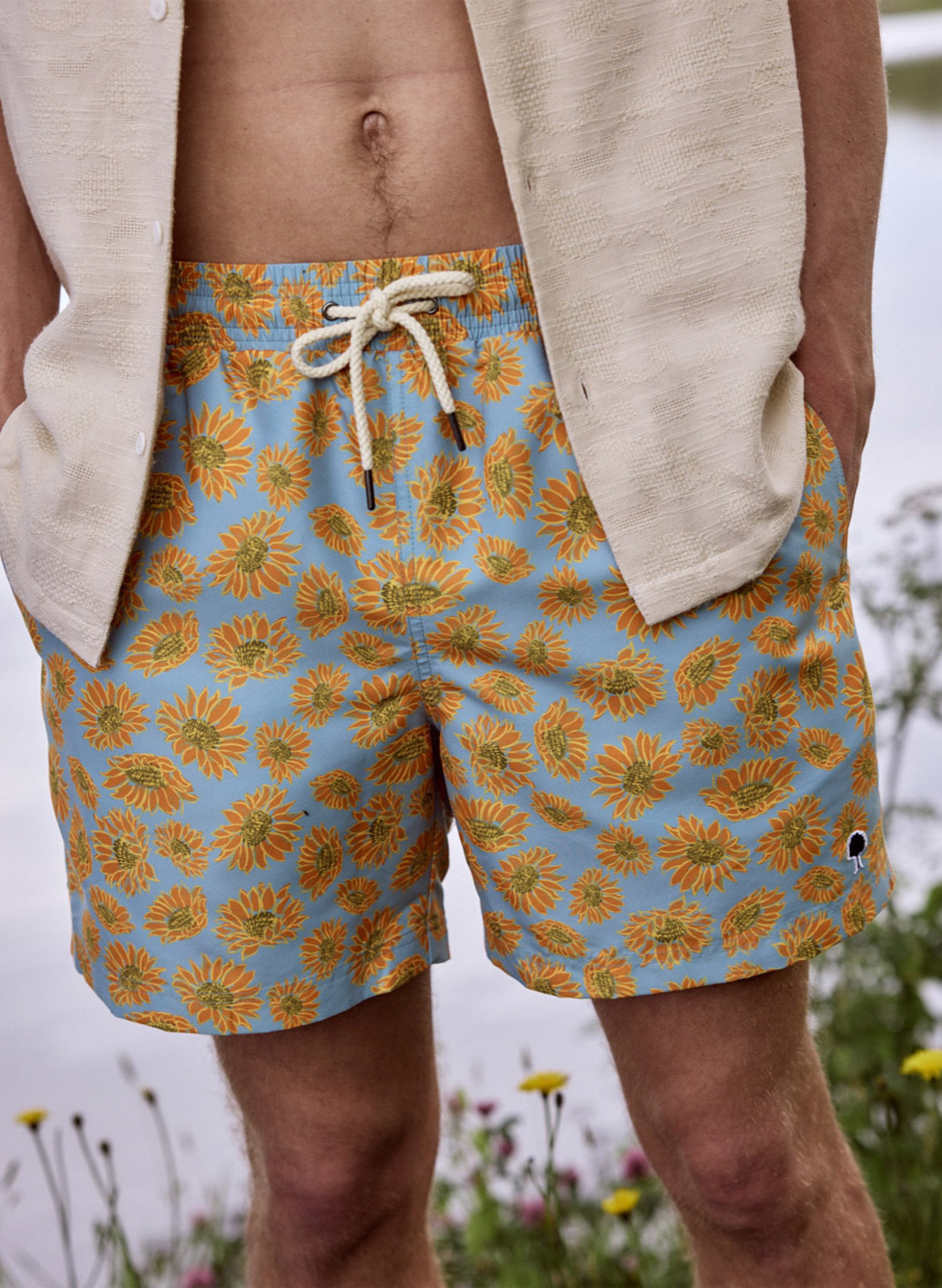 Badpak met print FAGUO Blauw