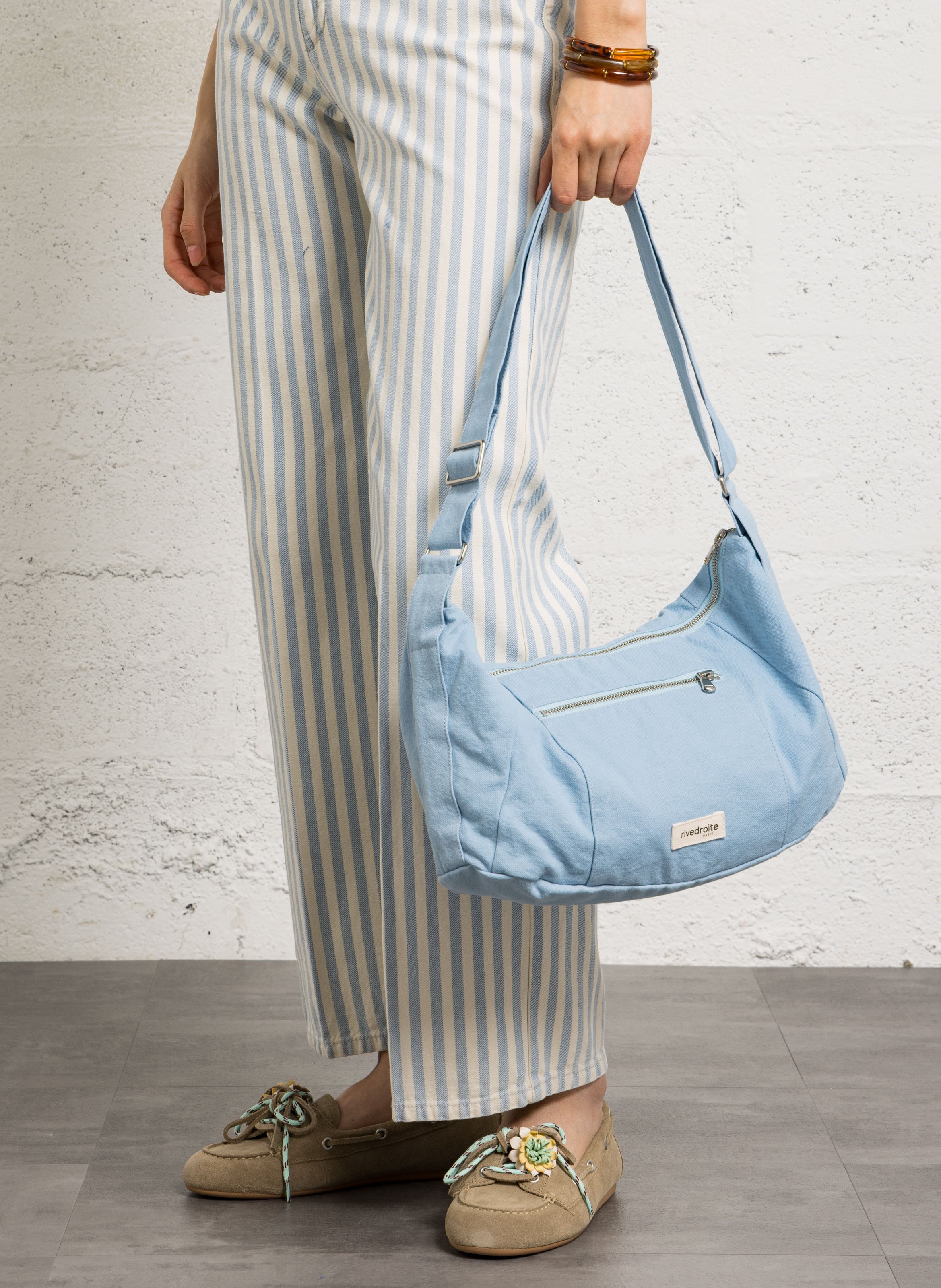 Denim shoulder bag RIVEDROITE PARIS Blue