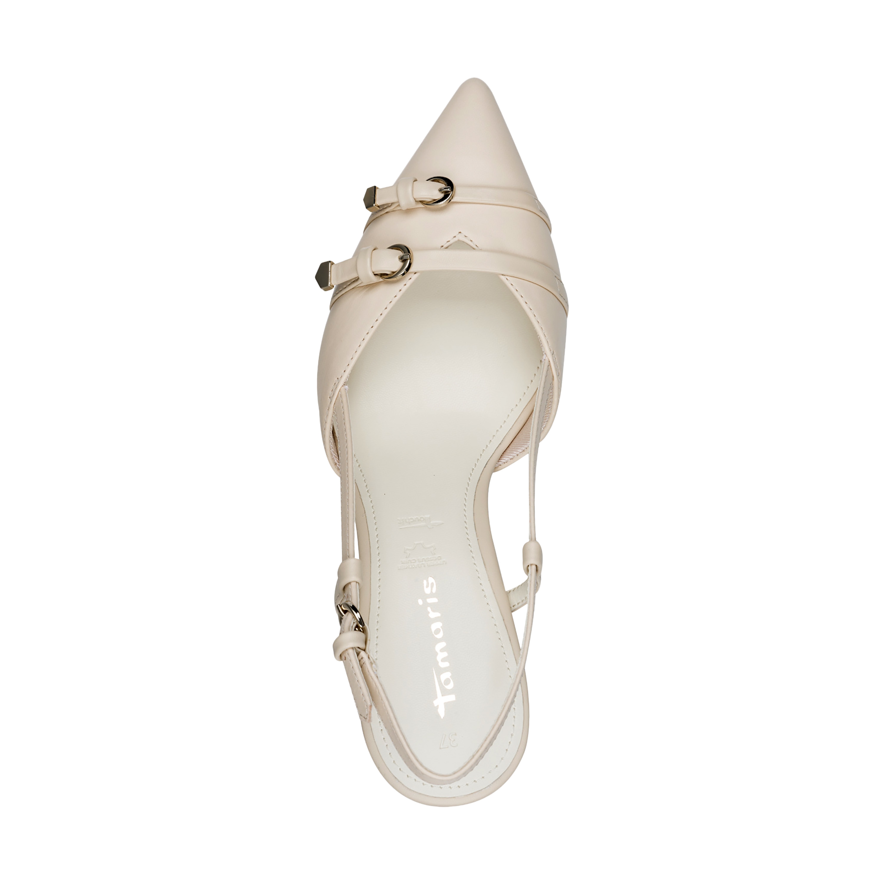 Escarpins cuir à talon TAMARIS Beige