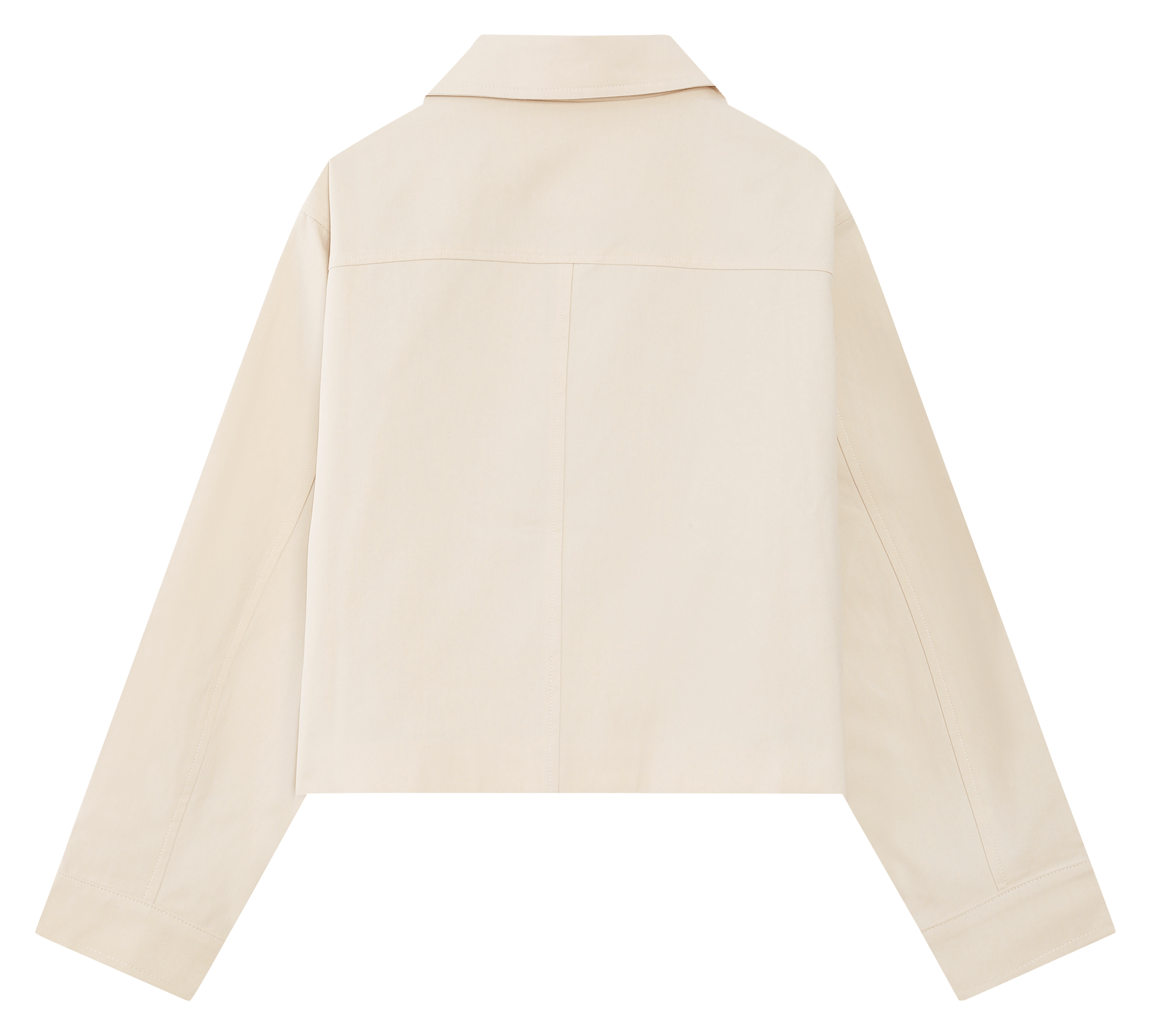 Jas van katoenmix met klassieke kraag GRACE ET MILA Wit