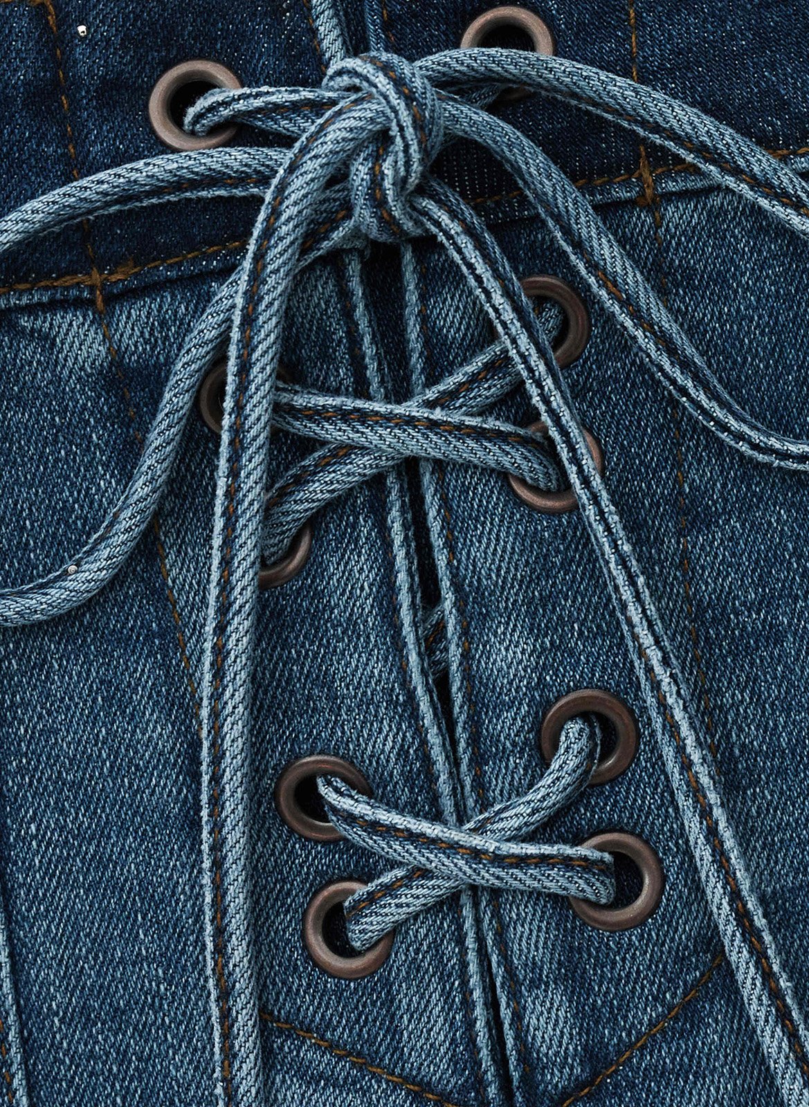 Short droit en coton mélangé BA&SH Bleu