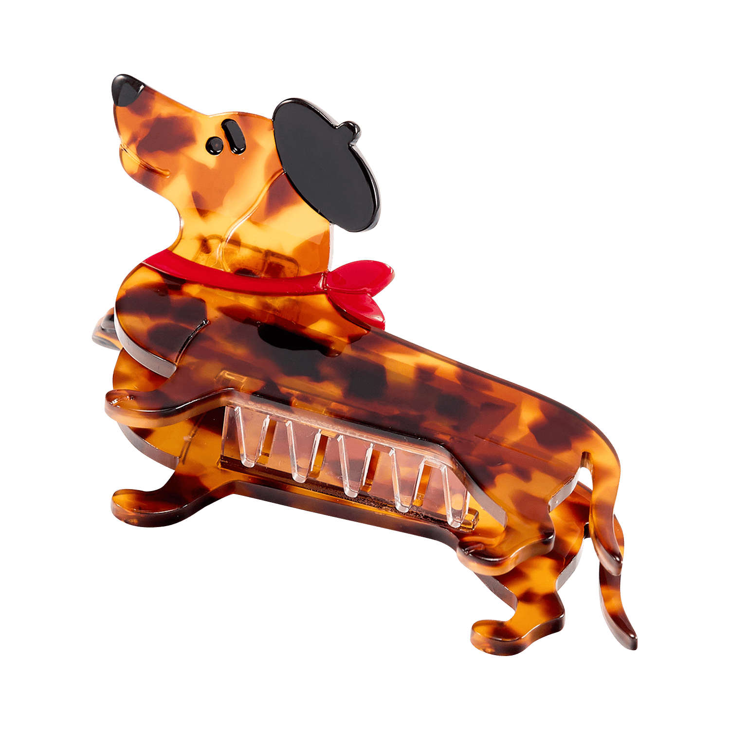 Resin hair clip AU PRINTEMPS PARIS Brown