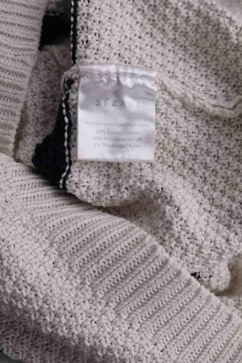 Pull SEZANE - Seconde main Blanc