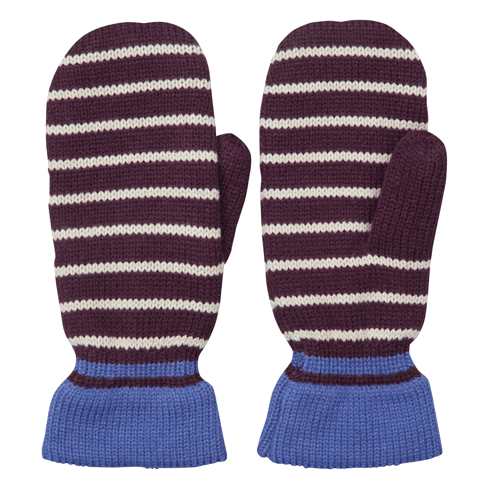 Guantes a rayas BECKSONDERGAARD Marron