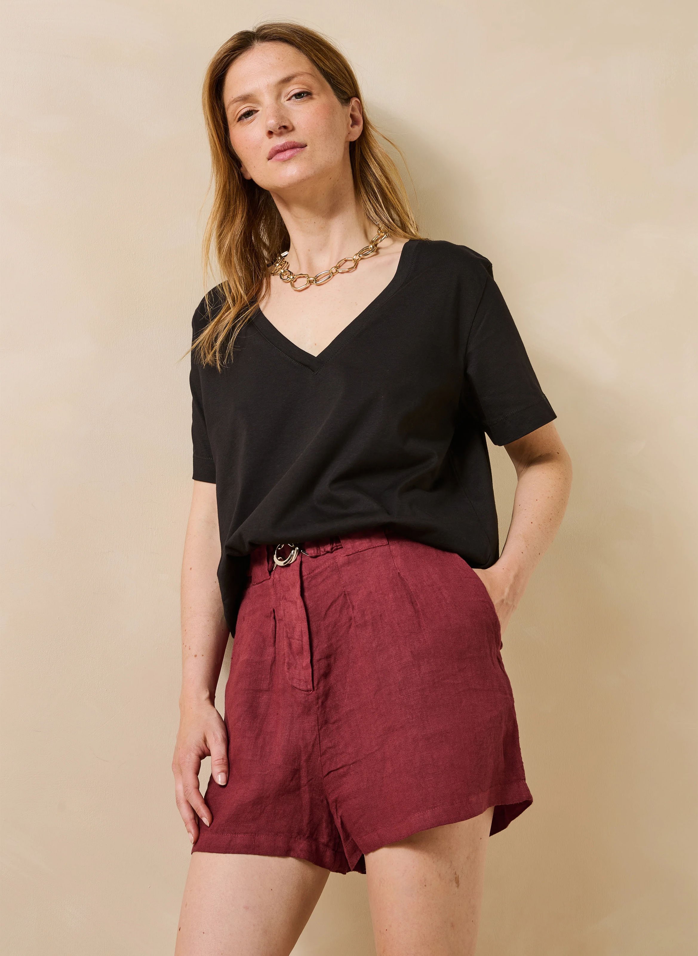 Oversized organic cotton T-shirt LA FEE MARABOUTEE Black