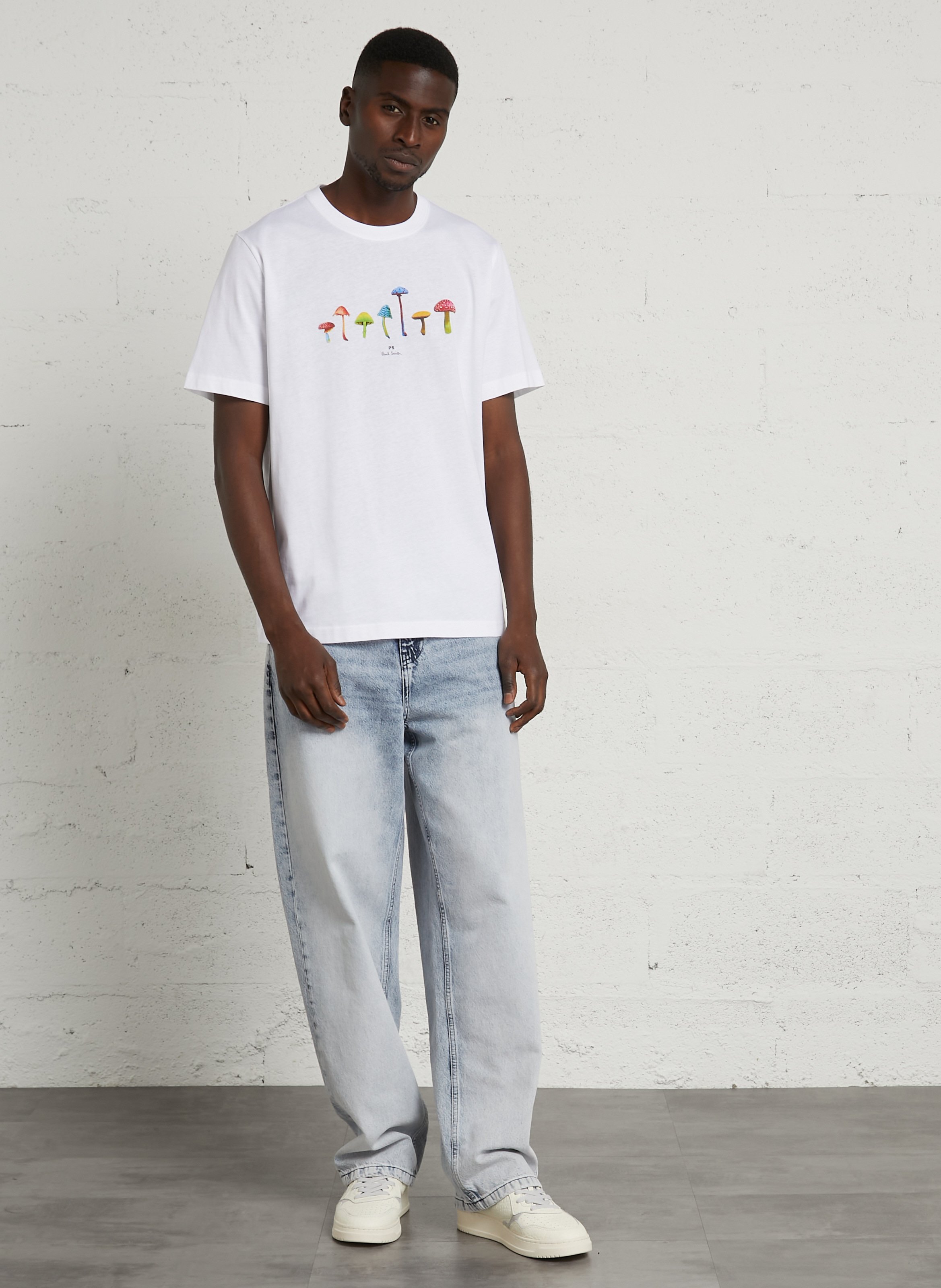 T-shirt sérigraphié en coton  PAUL SMITH Blanc