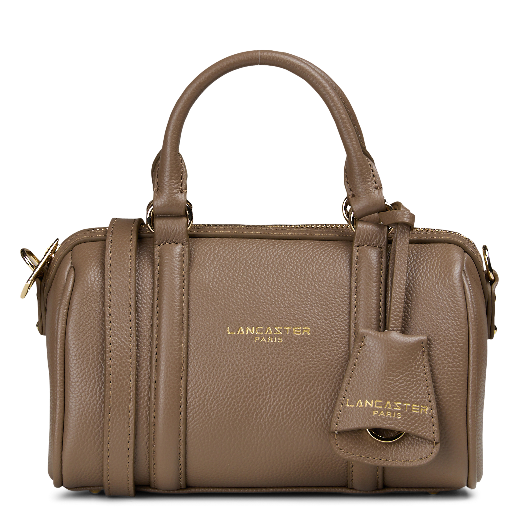 Kleine Bowlingtasche aus genarbtem Leder LANCASTER PARIS