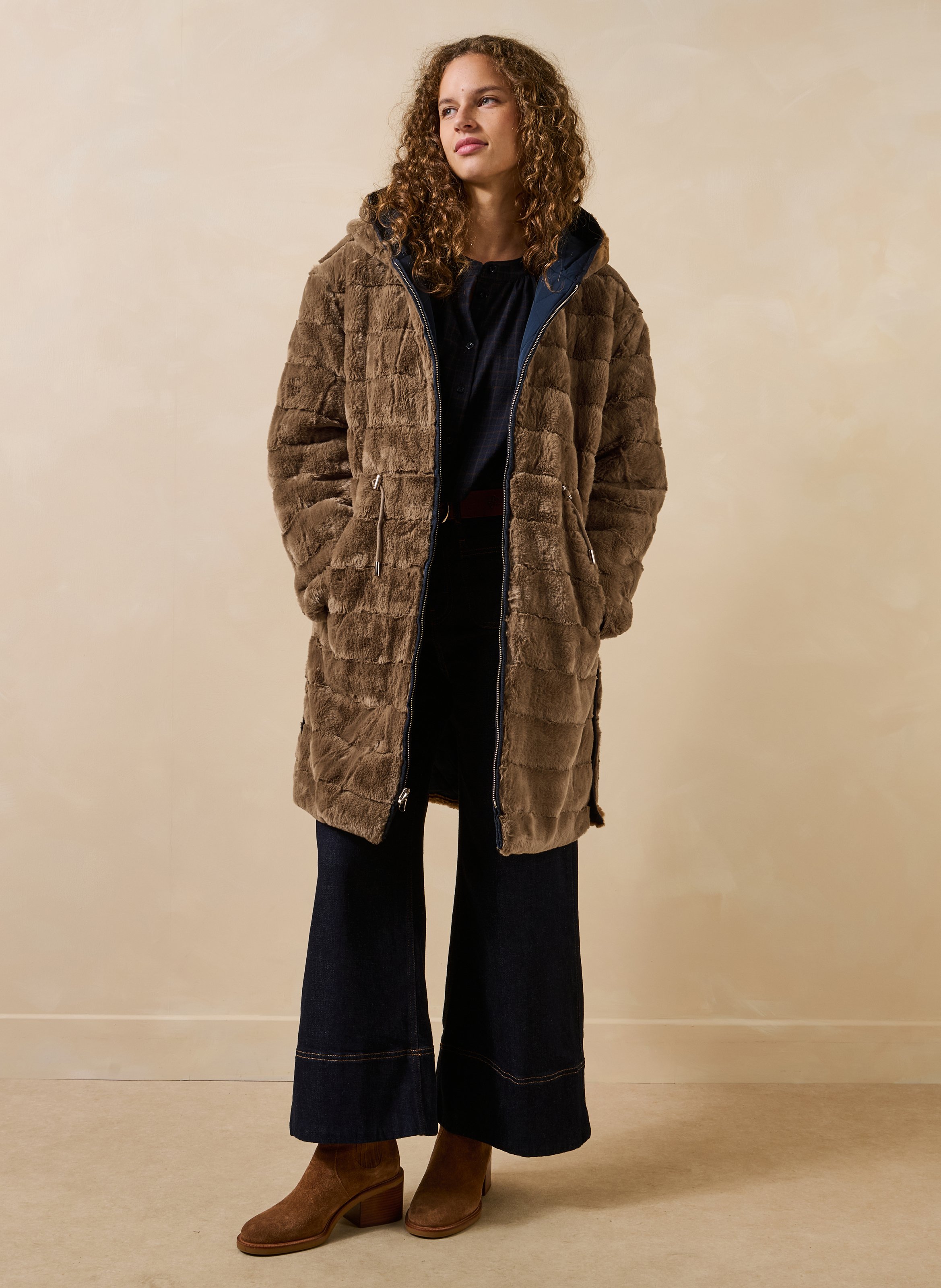 Gewatteerde sweater met capuchon LA FEE MARABOUTEE Veelkleurig
