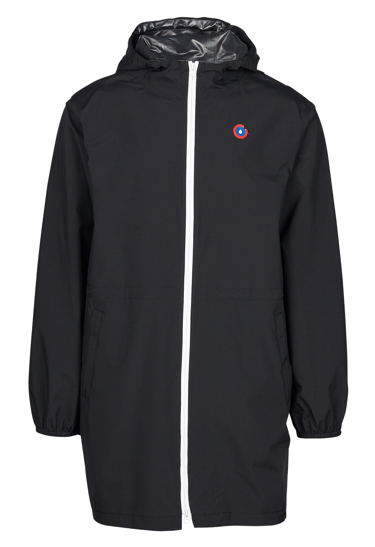 Imperméable long à capuche convertible AMELOT Ombre