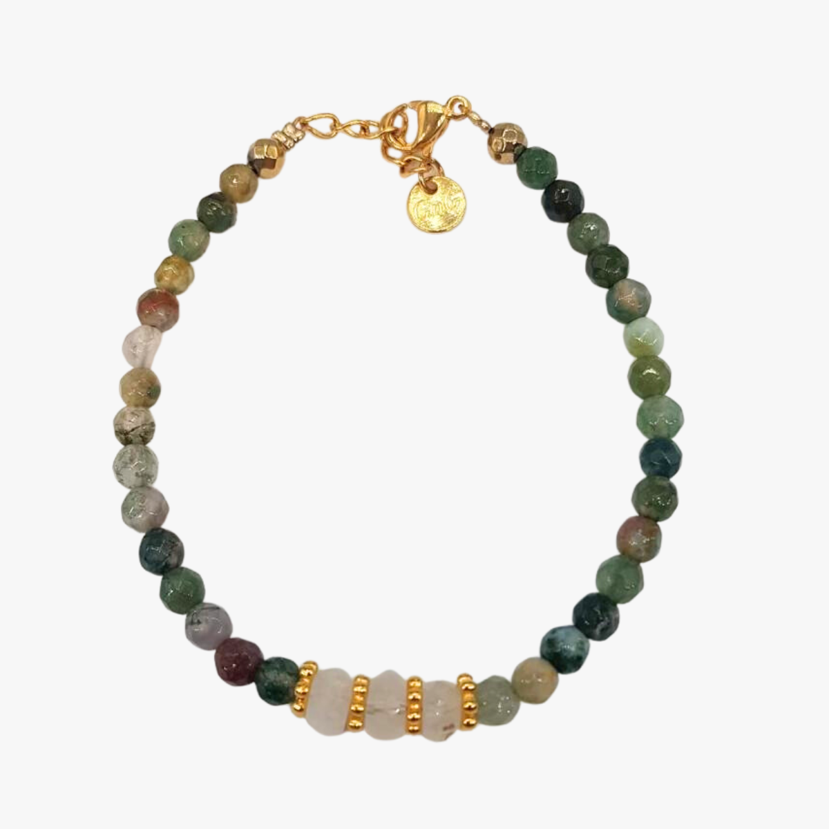 Indian agate bracelet GINANDGER Blue