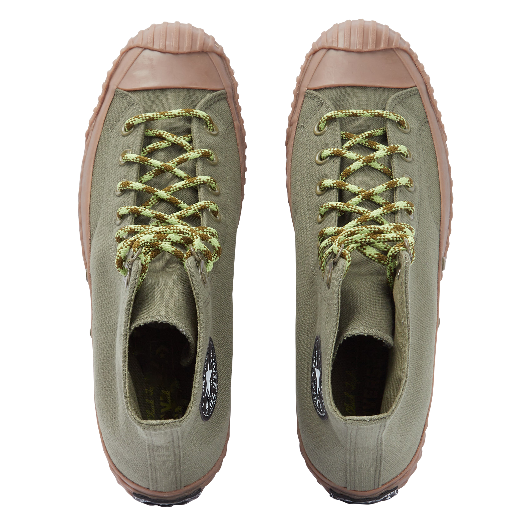 High-top round-toe trainers CONVERSE Green