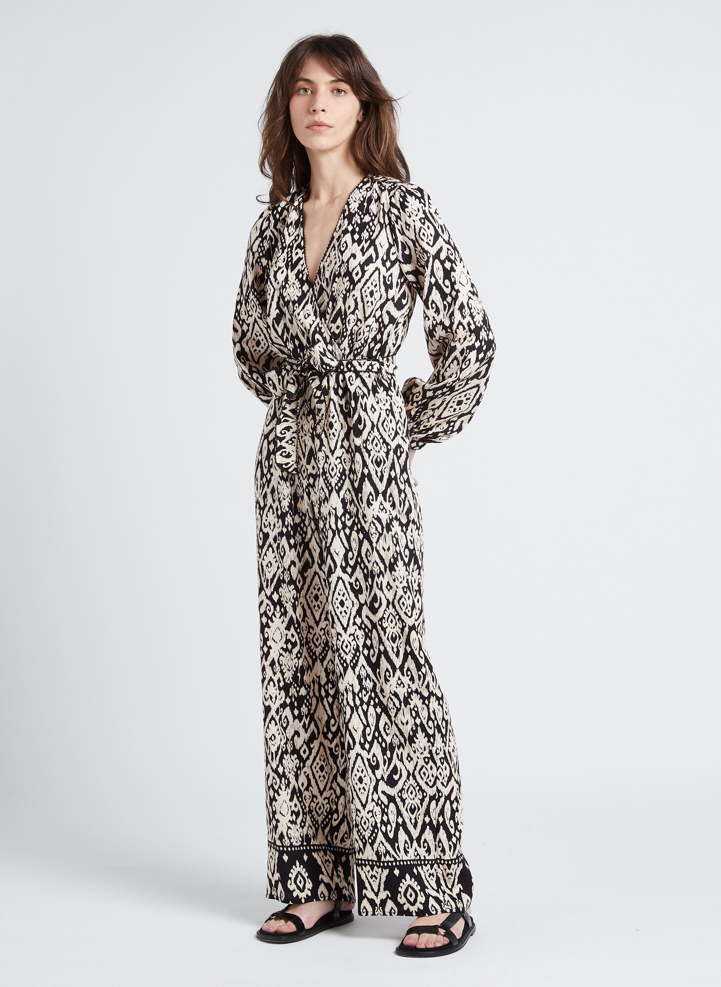 Combinaison imprimée et ceinturée taille haute LA PETITE ETOILE Multicolore