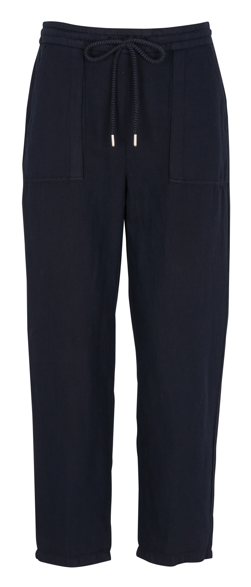 Straight-leg cotton and linen pants CAROLL