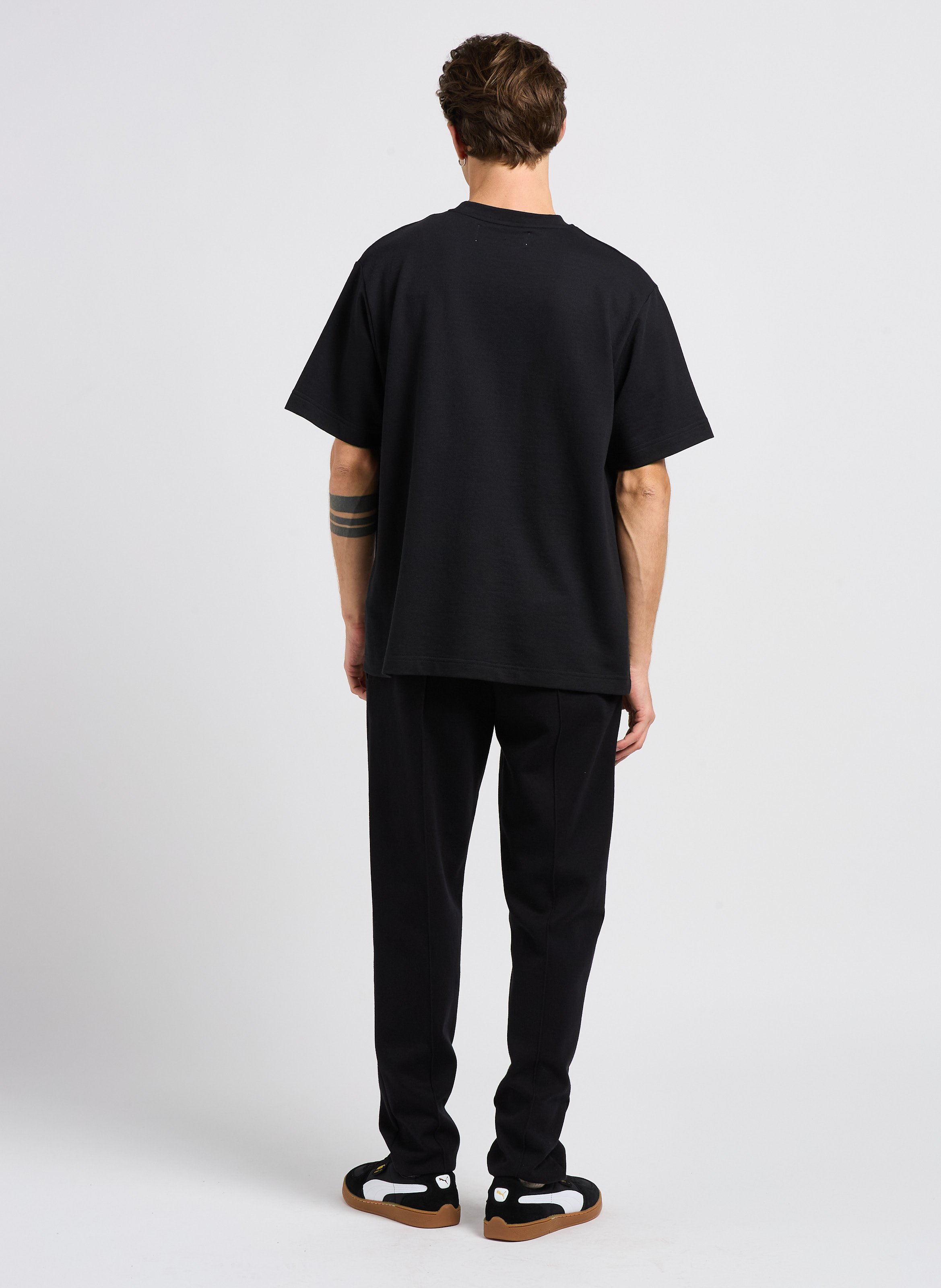 Lace-up low-top trainers Black