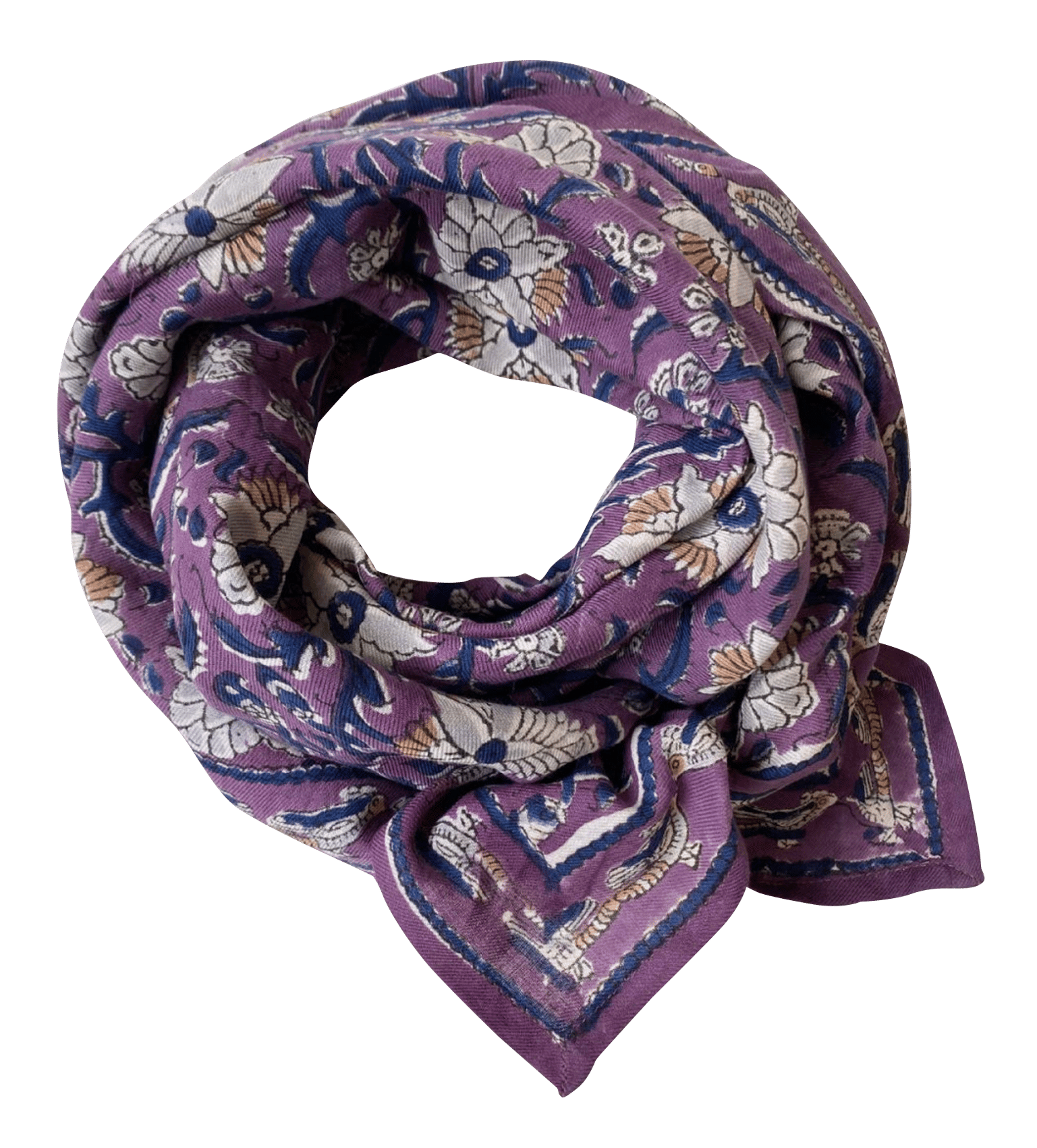 Baumwolltuch mit Print APACHES COLLECTIONS Violett