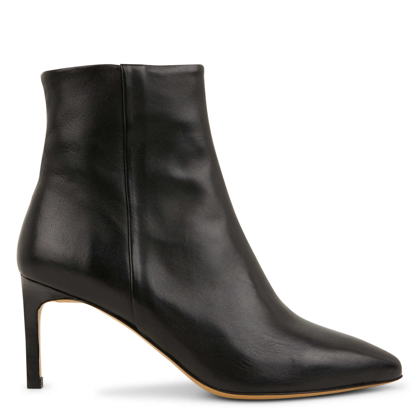 Bianca leather ankle boots RIVECOUR Black