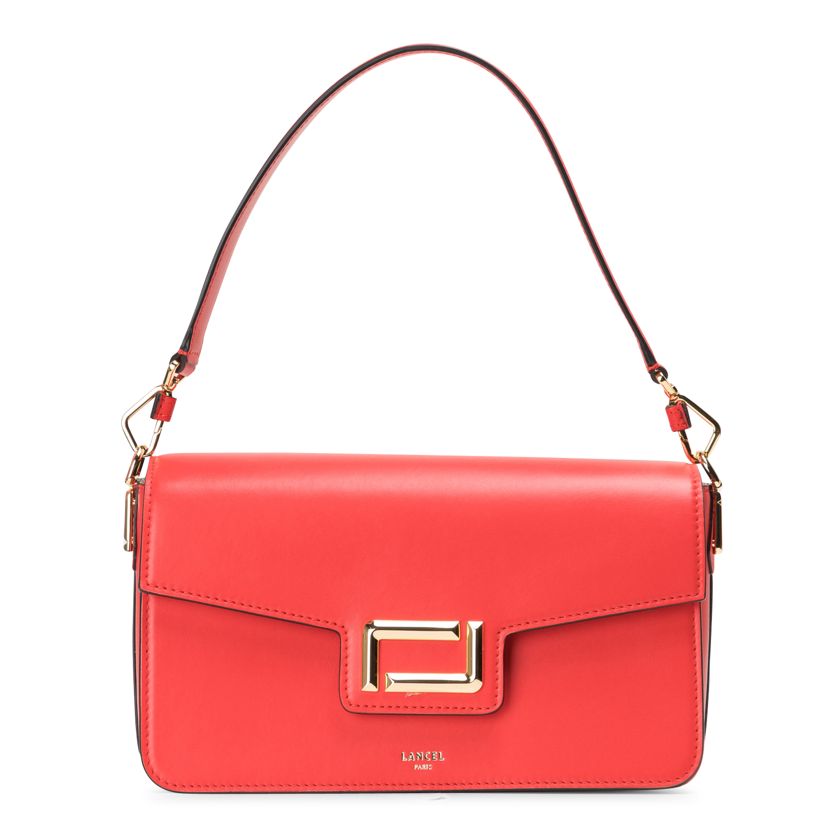 Sac bandoulière à rabat en cuir  LANCEL