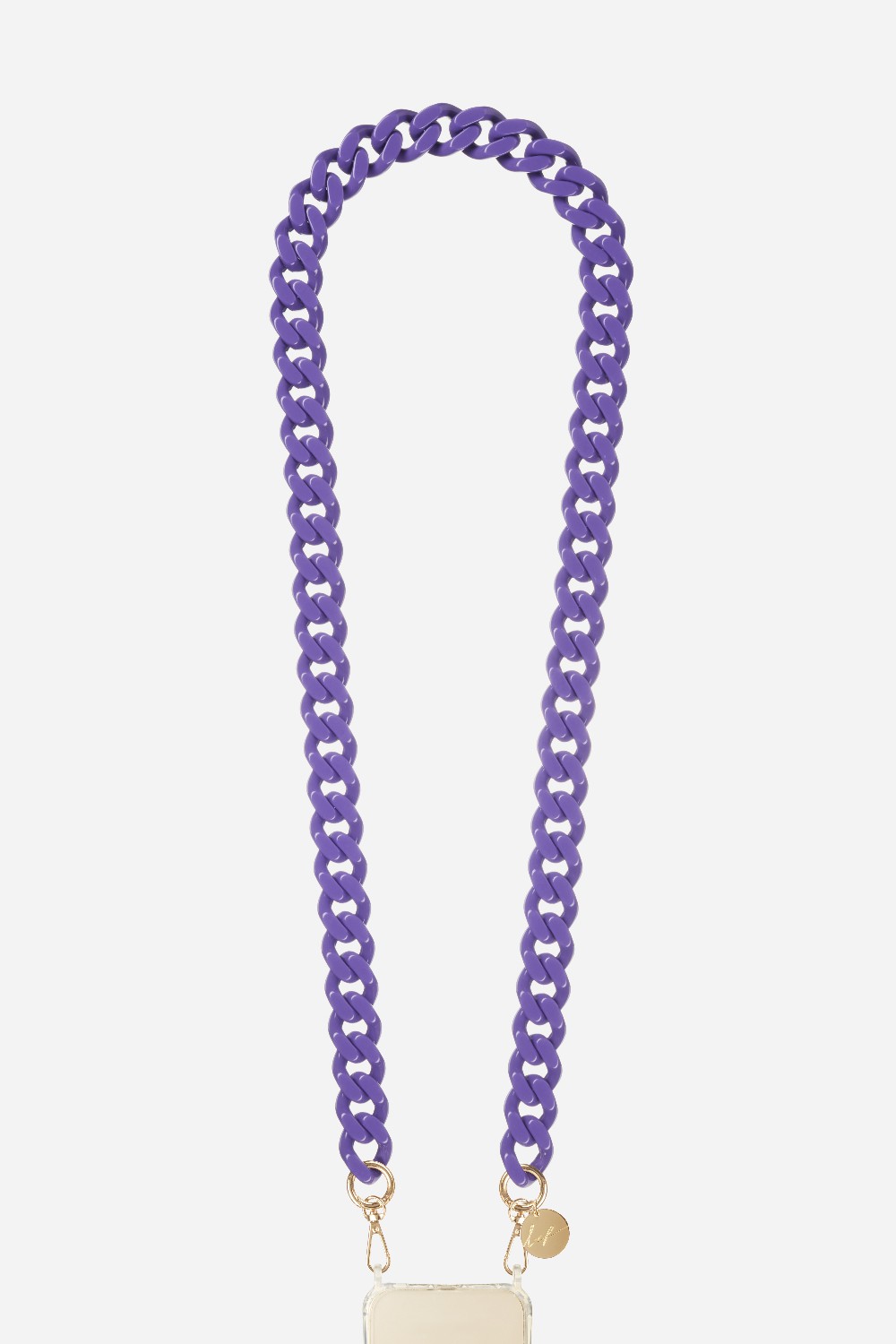 Resin phone chain GIA Violet foncé