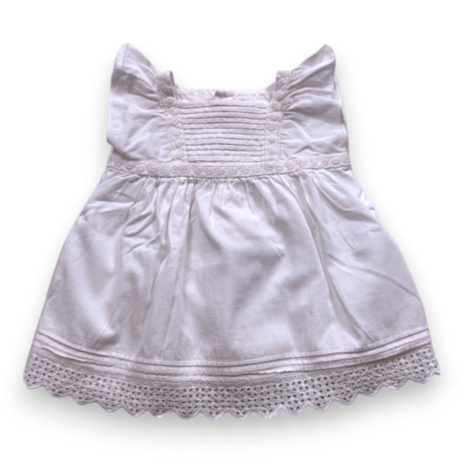 White baby dress - 6 months BONPOINT - Seconde Main White