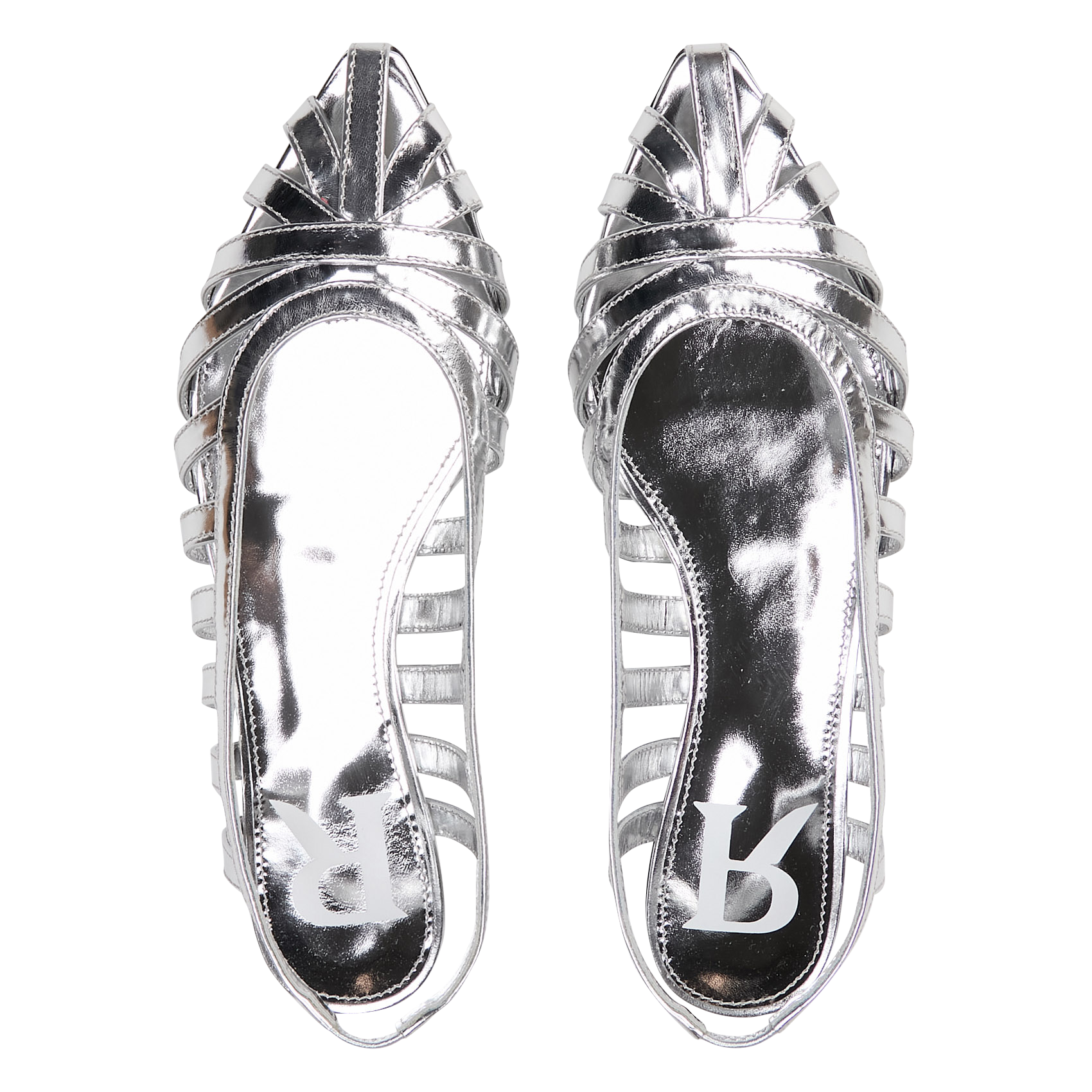 Sandales plates en cuir ROSEANNA Argent