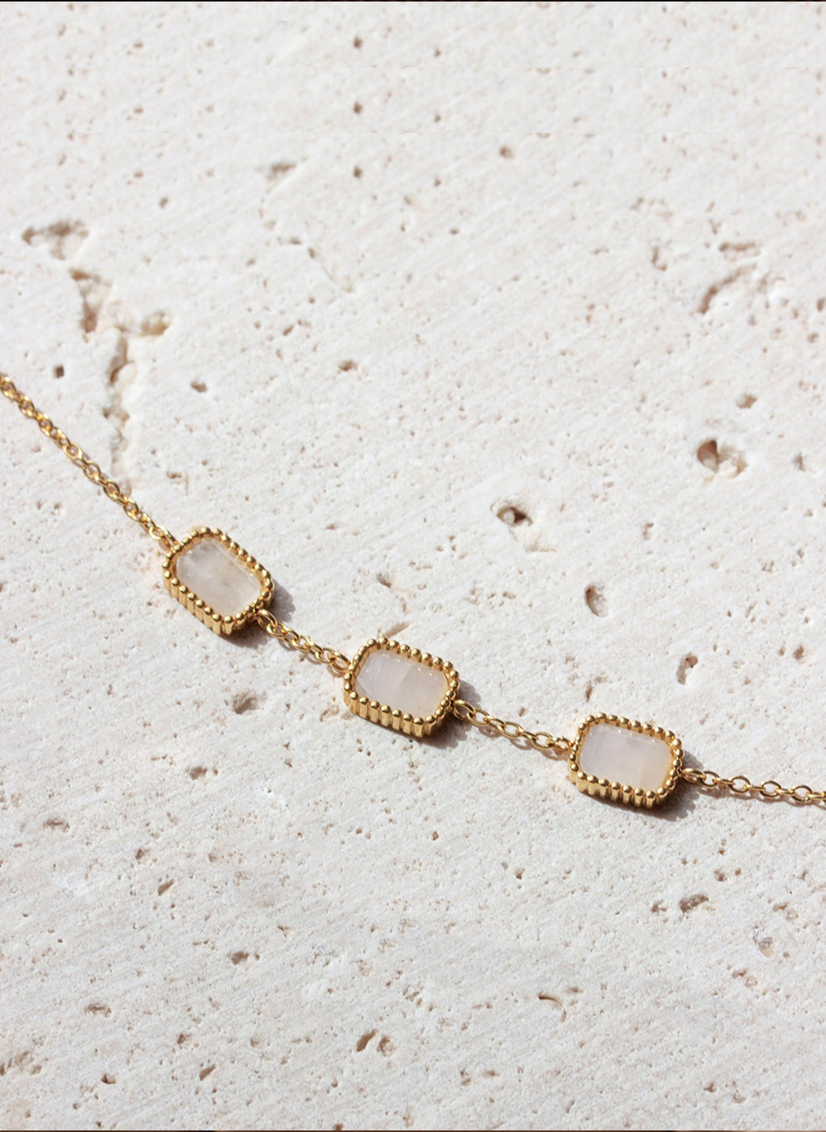 Chain bracelet Eurybie AEC Paris White