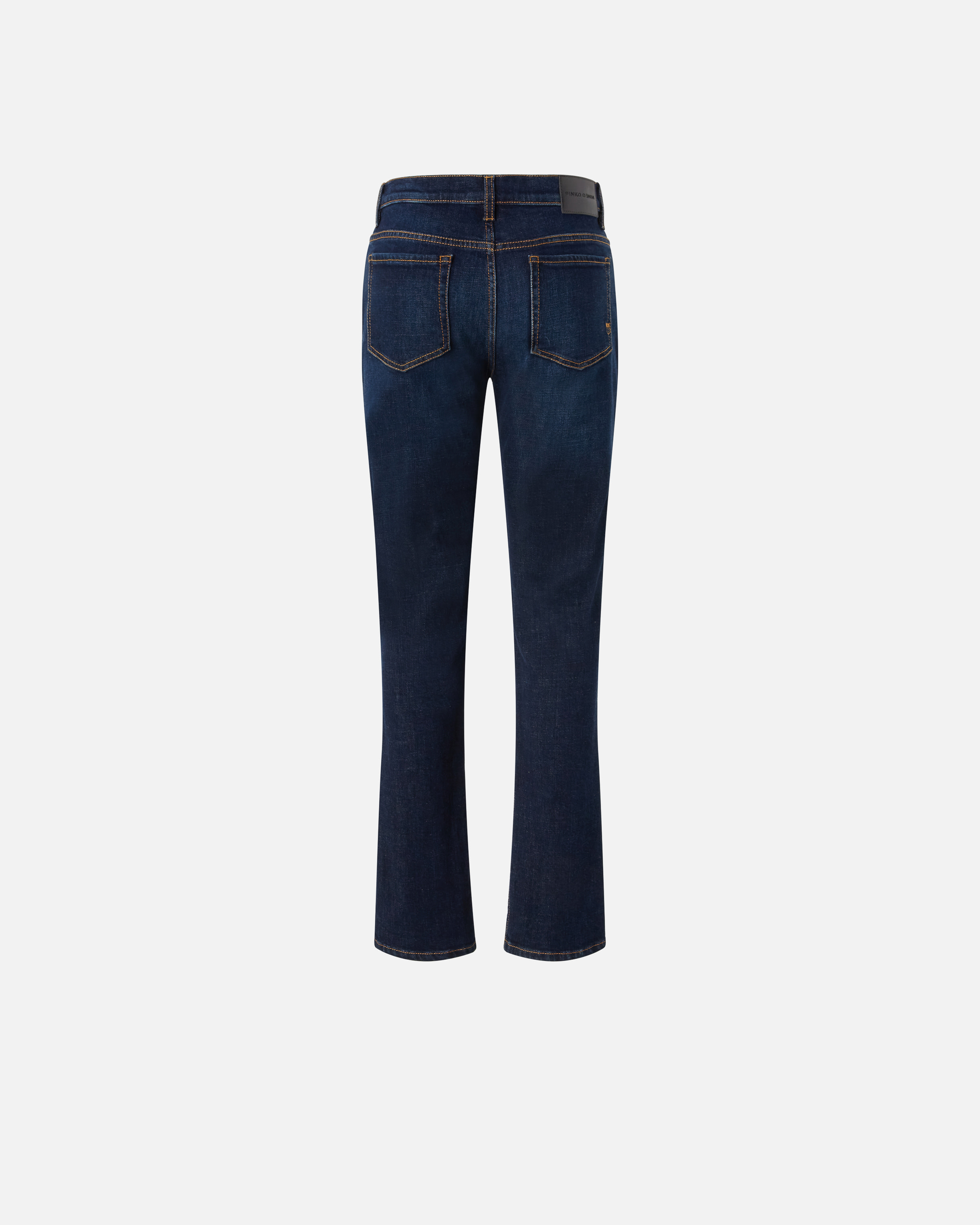 Jean straight-Fit foncé fendu Bleu Pinko Femme Place des Tendances