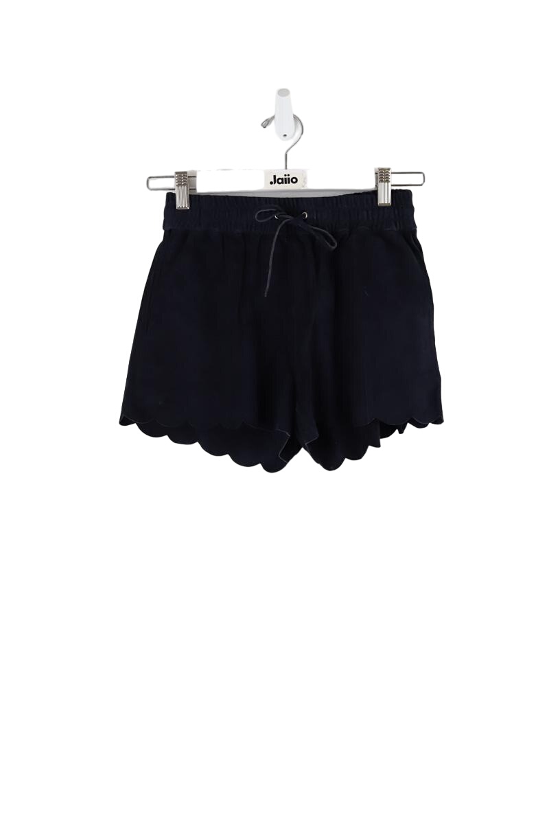 Leather mini shorts SEZANE - Seconde main Blue