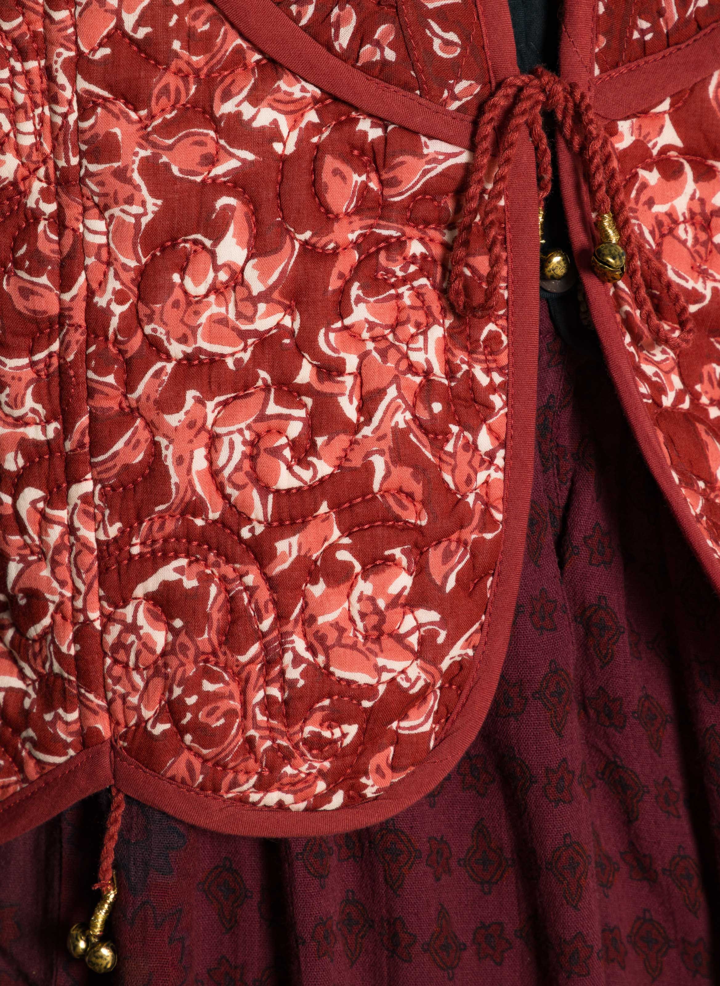 Veste col rond en coton MAISON HOTEL Rouge