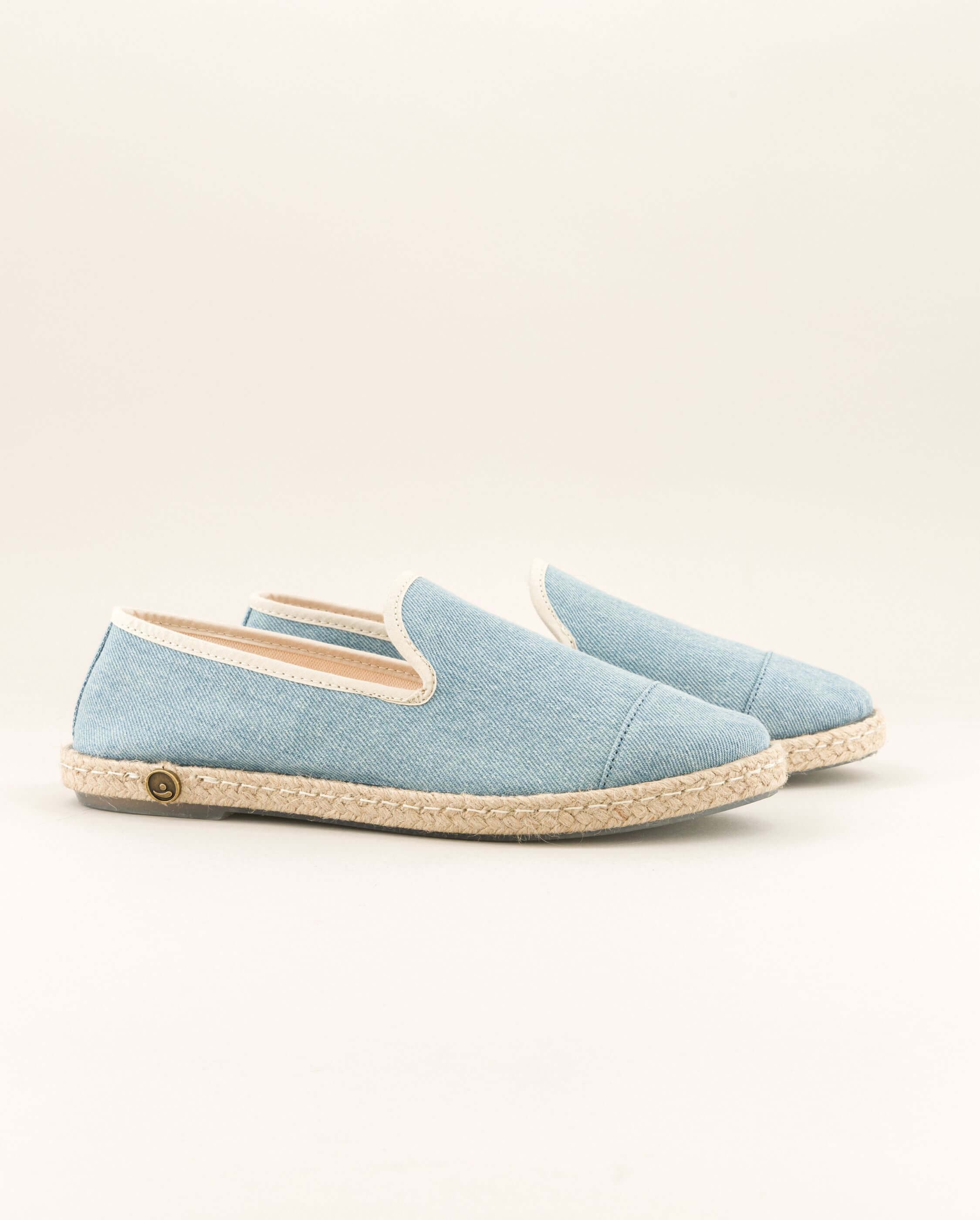 Women's denim espadrilles, washed blue ANGARDE Blue