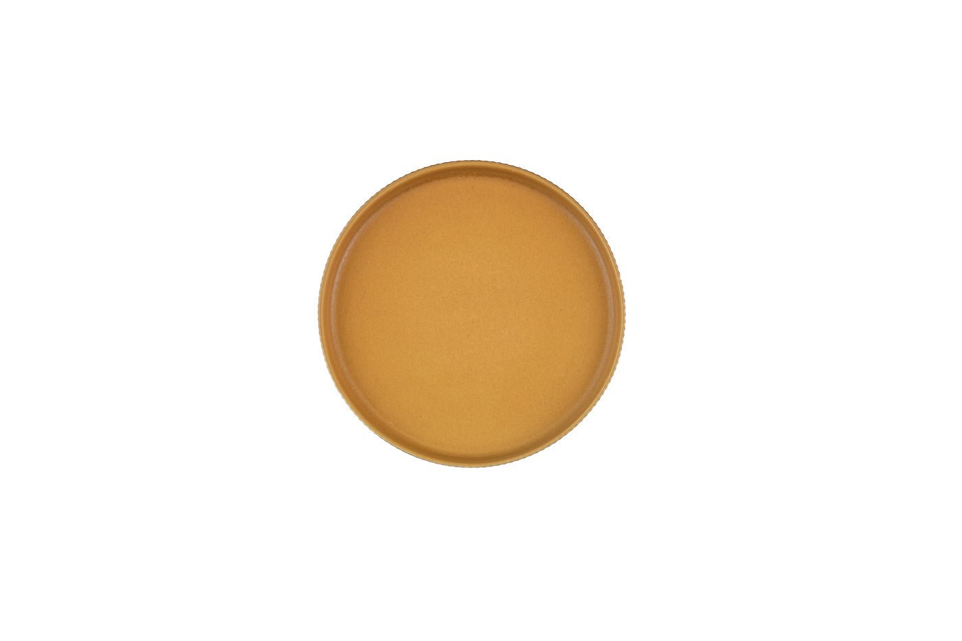Scandi Plate ø16.5cm - 4 pieces - ochre BJORN Yellow