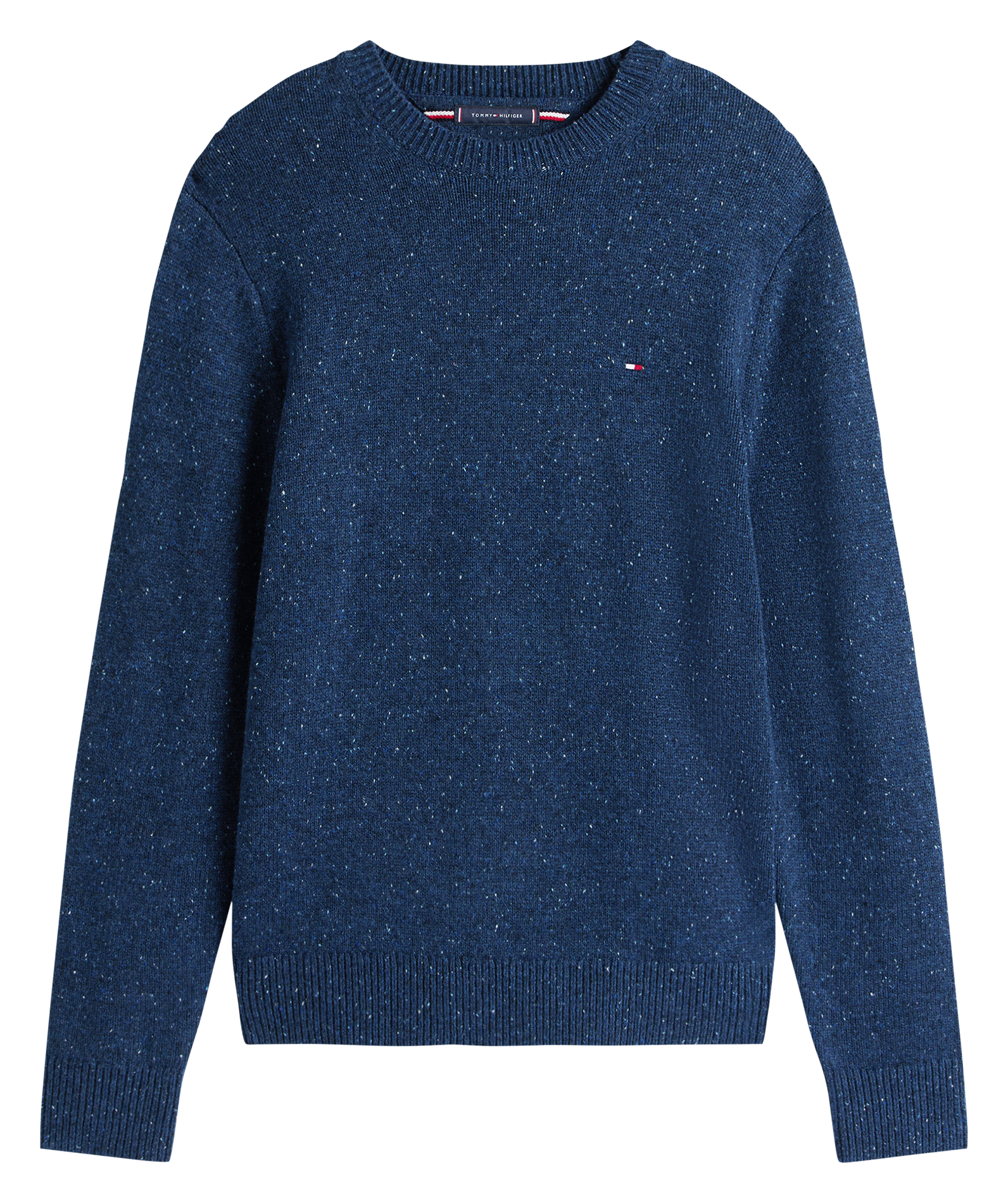 Round-neck wool-blend sweater TOMMY HILFIGER Blue