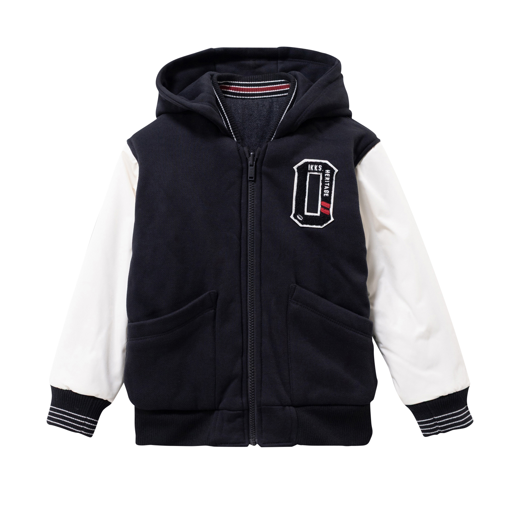 Oversized reversible zip-up jacket IKKS JUNIOR Black