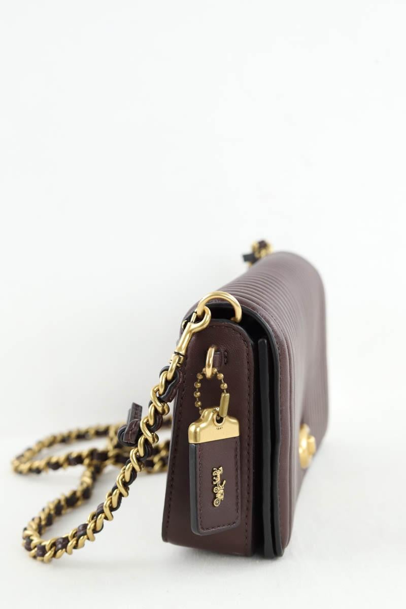 Leather messenger bag COACH - Seconde Main Red