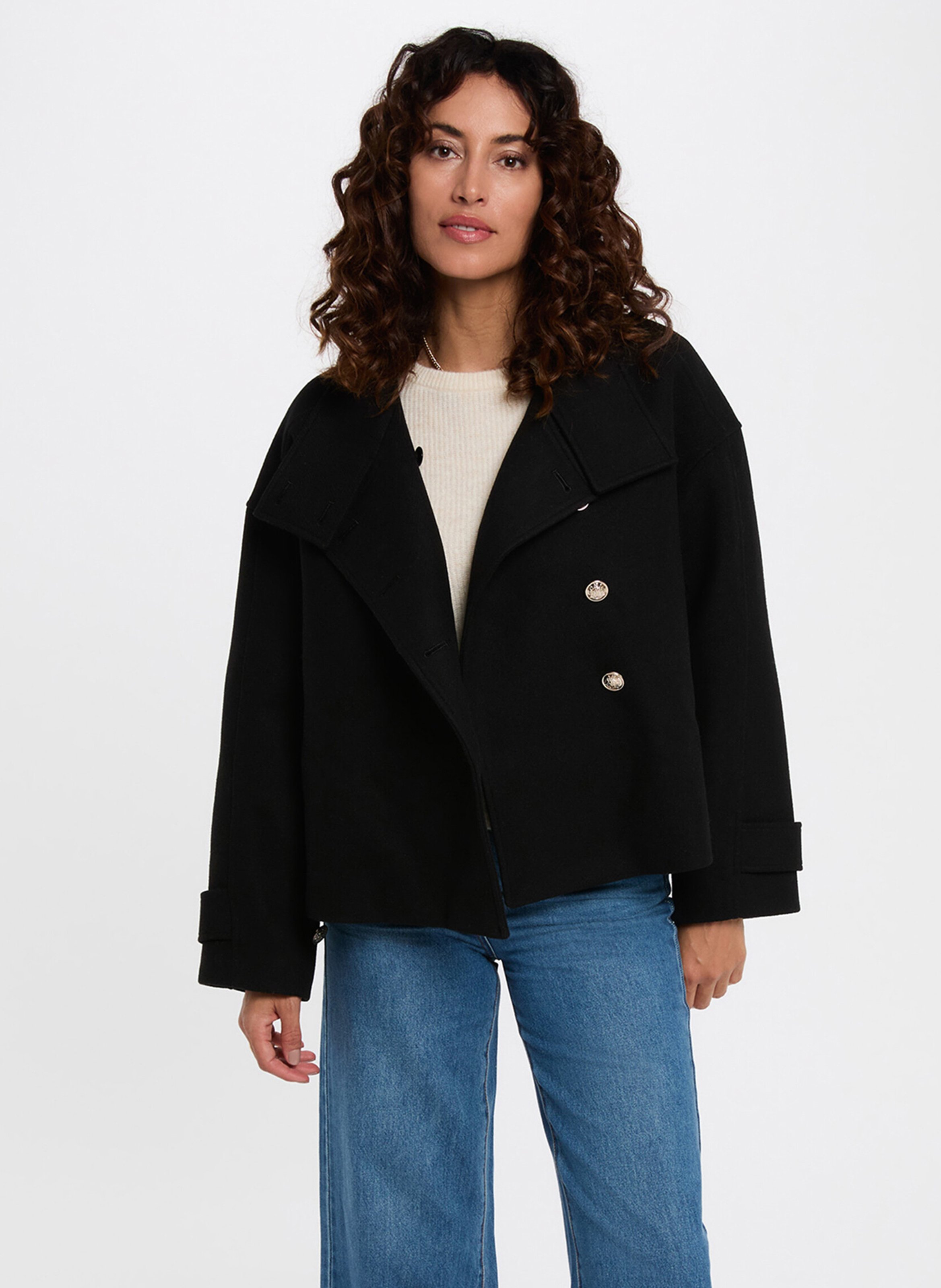 Veste col montant MORGAN Noir