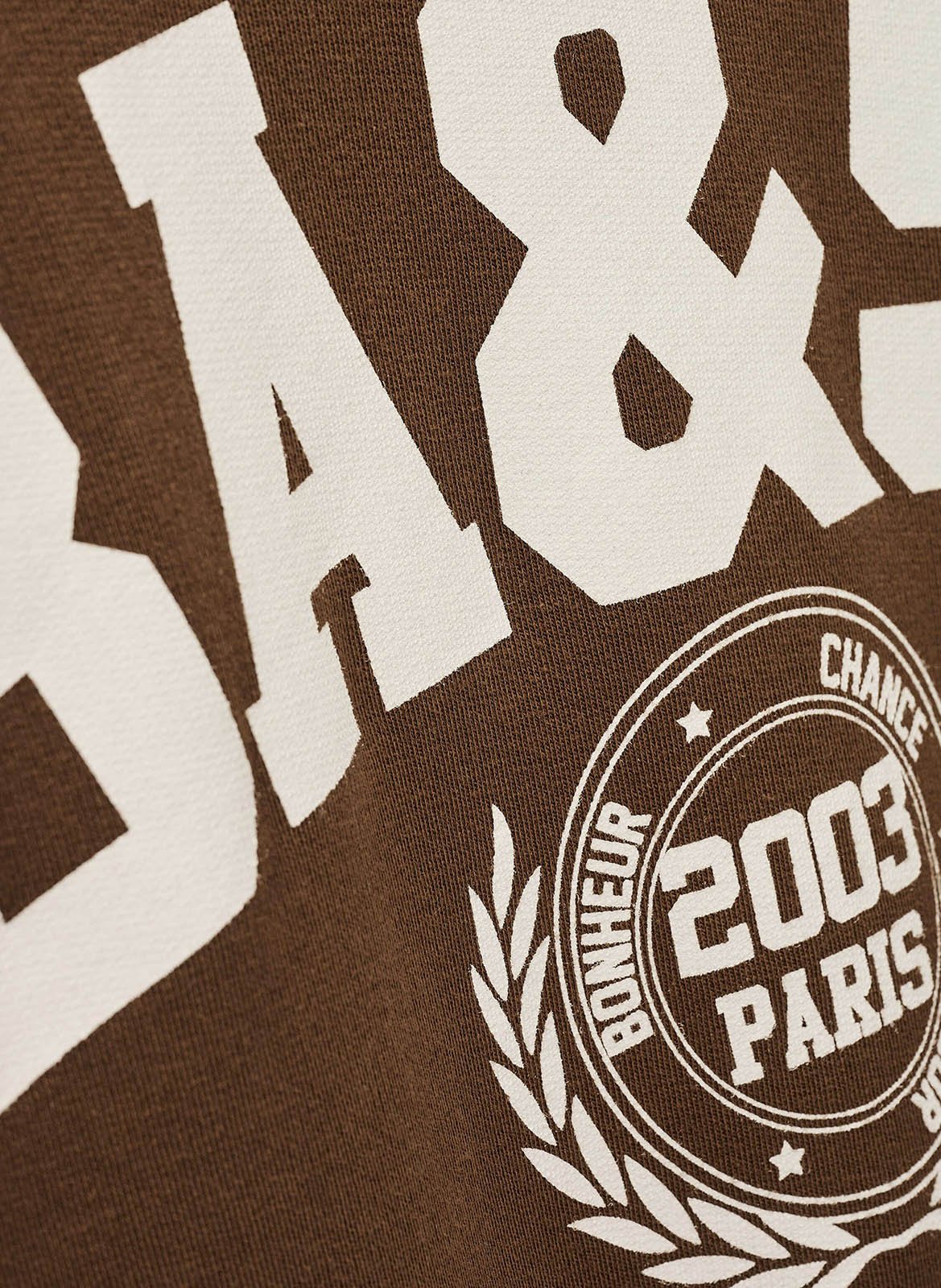 Sweat col rond en coton  BA&SH Marron