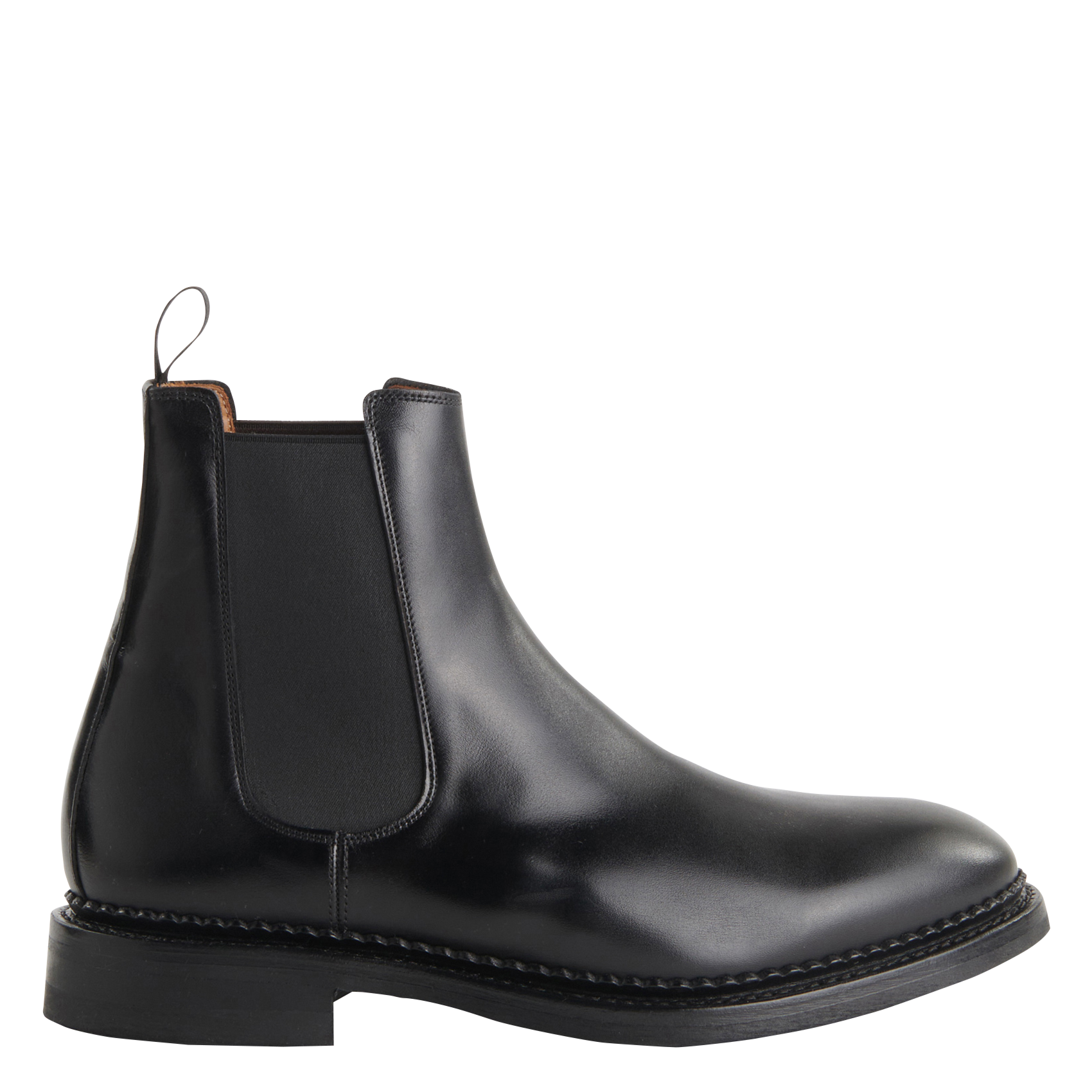 Smooth leather ankle boots SAISON 1865 Black