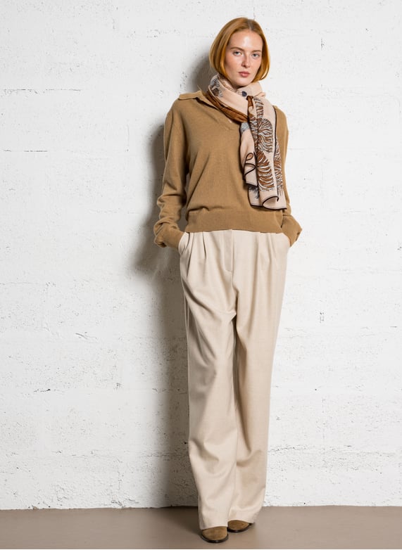 Veloursleder-Stiefeletten mit Absatz - Look 2