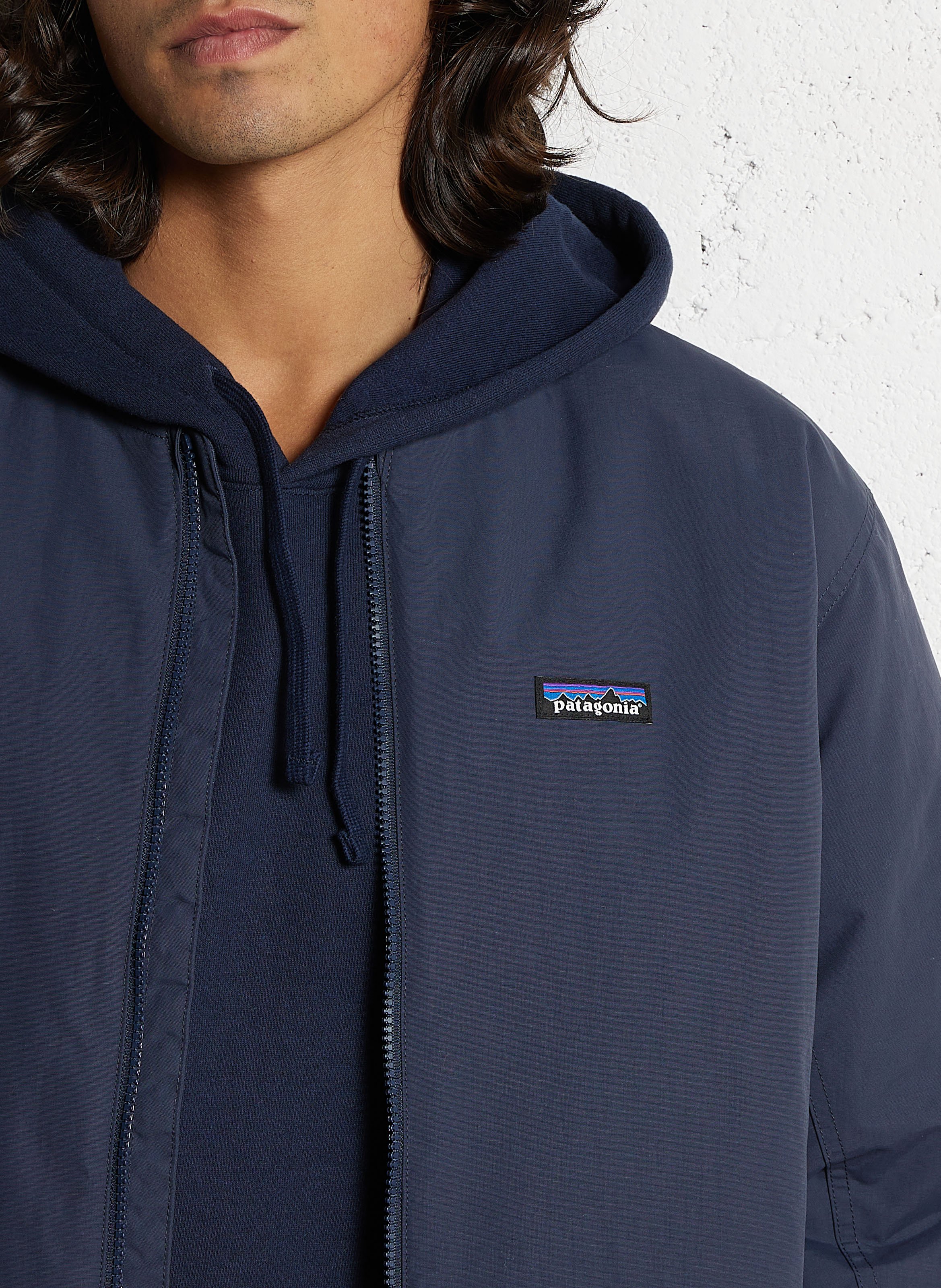 Solid Oversized Zip-up Jacket PATAGONIA Blue