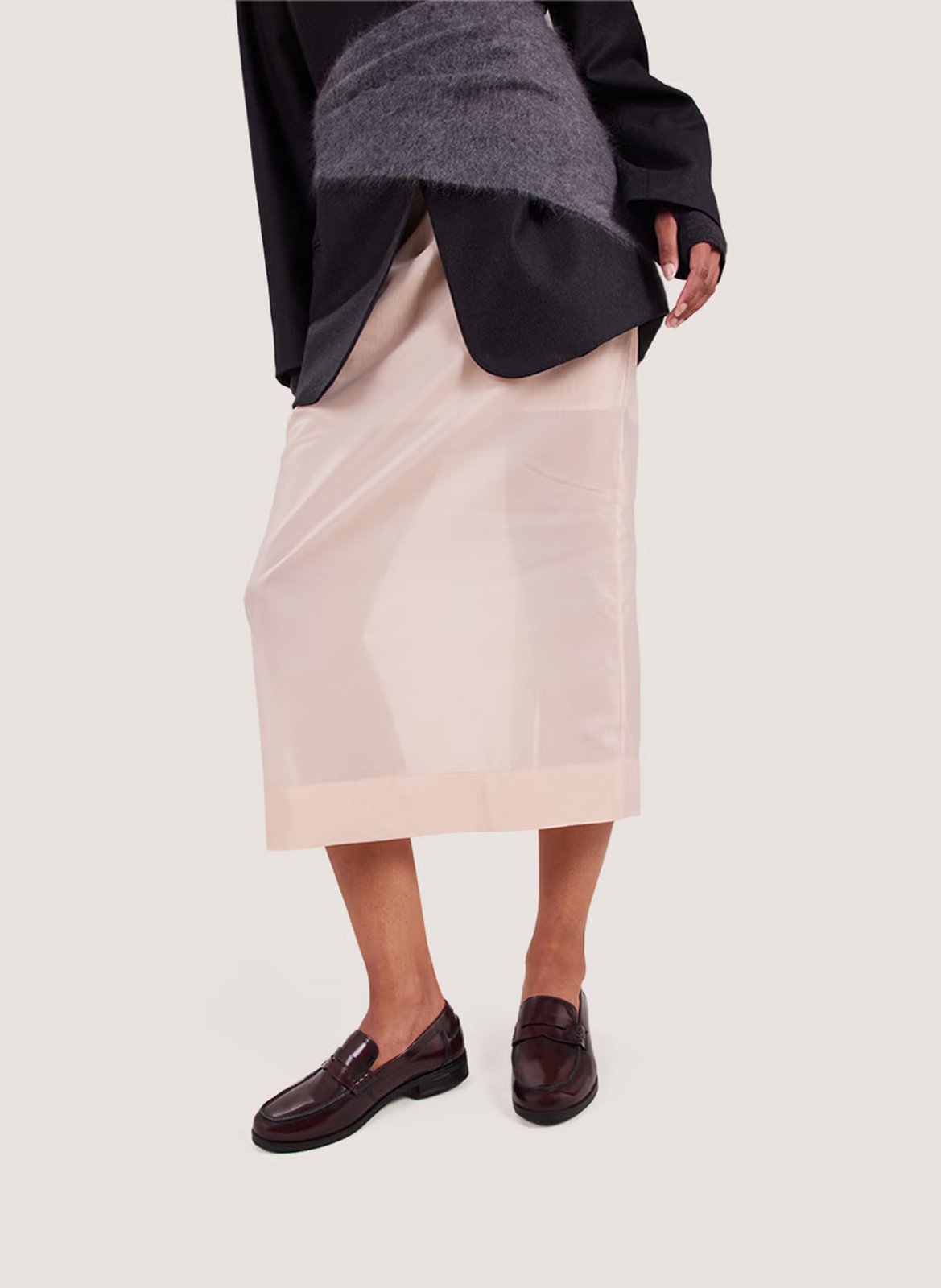 Glazed leather loafers JONAK Red