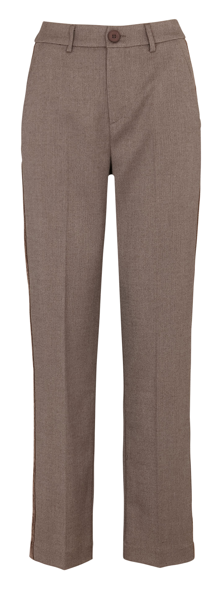 Norton printed straight trousers SUD EXPRESS Brown