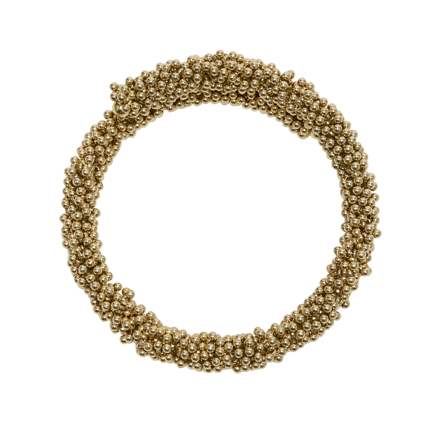 Choker van kraaltjes LA FEE MARABOUTEE Geel