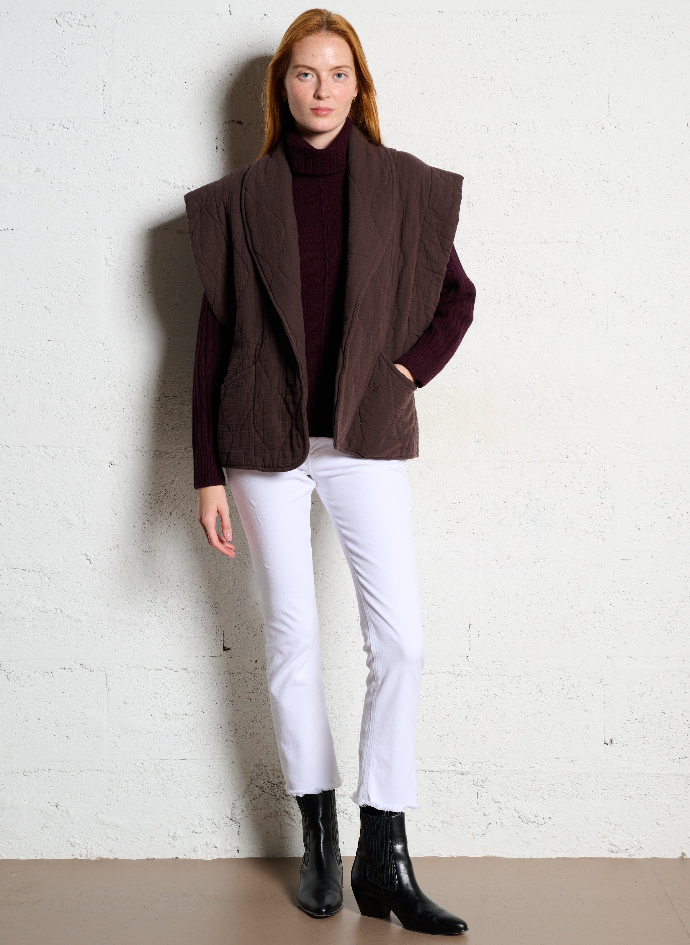 Oversize Steppjacke aus Baumwolle AOKYANOS Braun