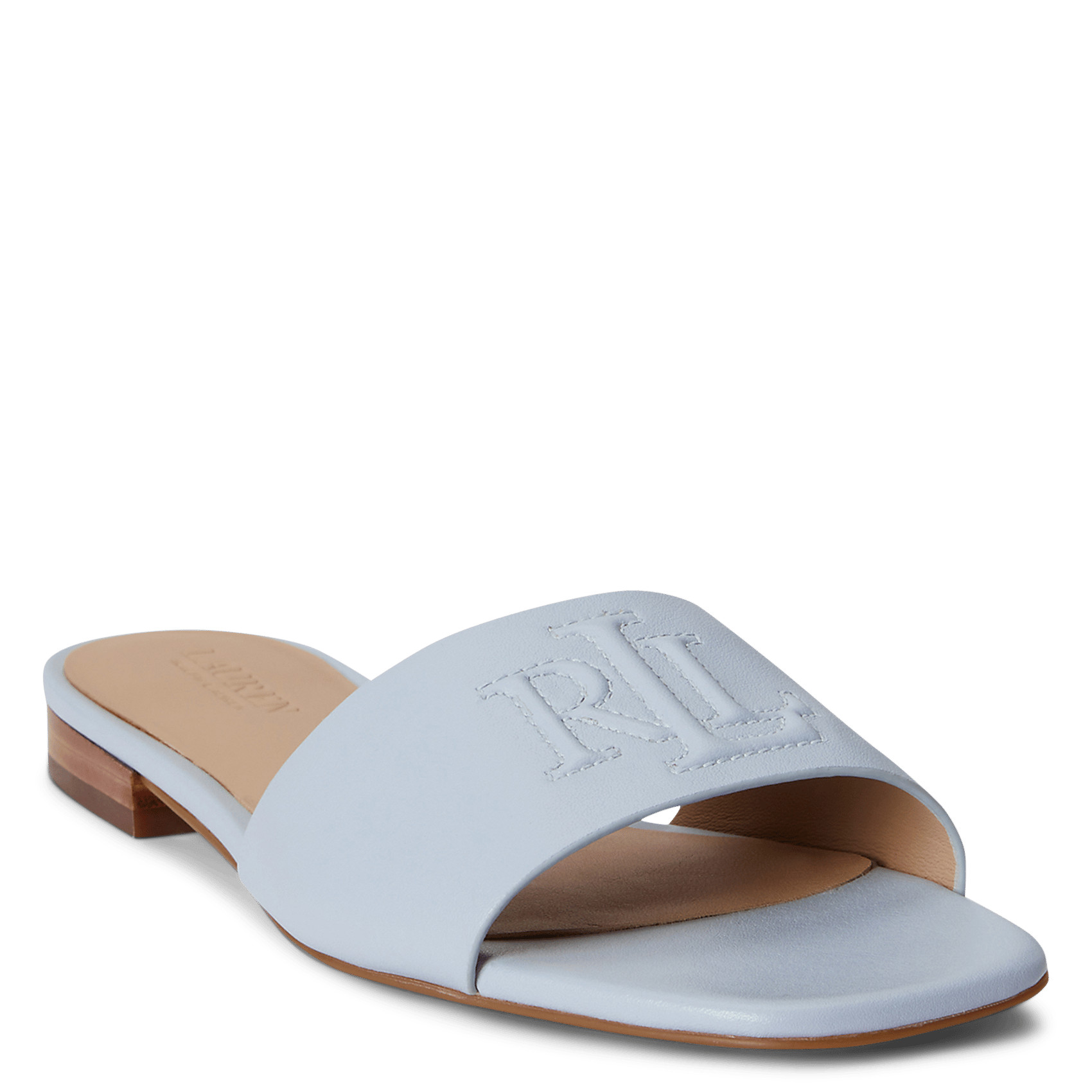 Aouda flat leather sandals LAUREN RALPH LAUREN Blue