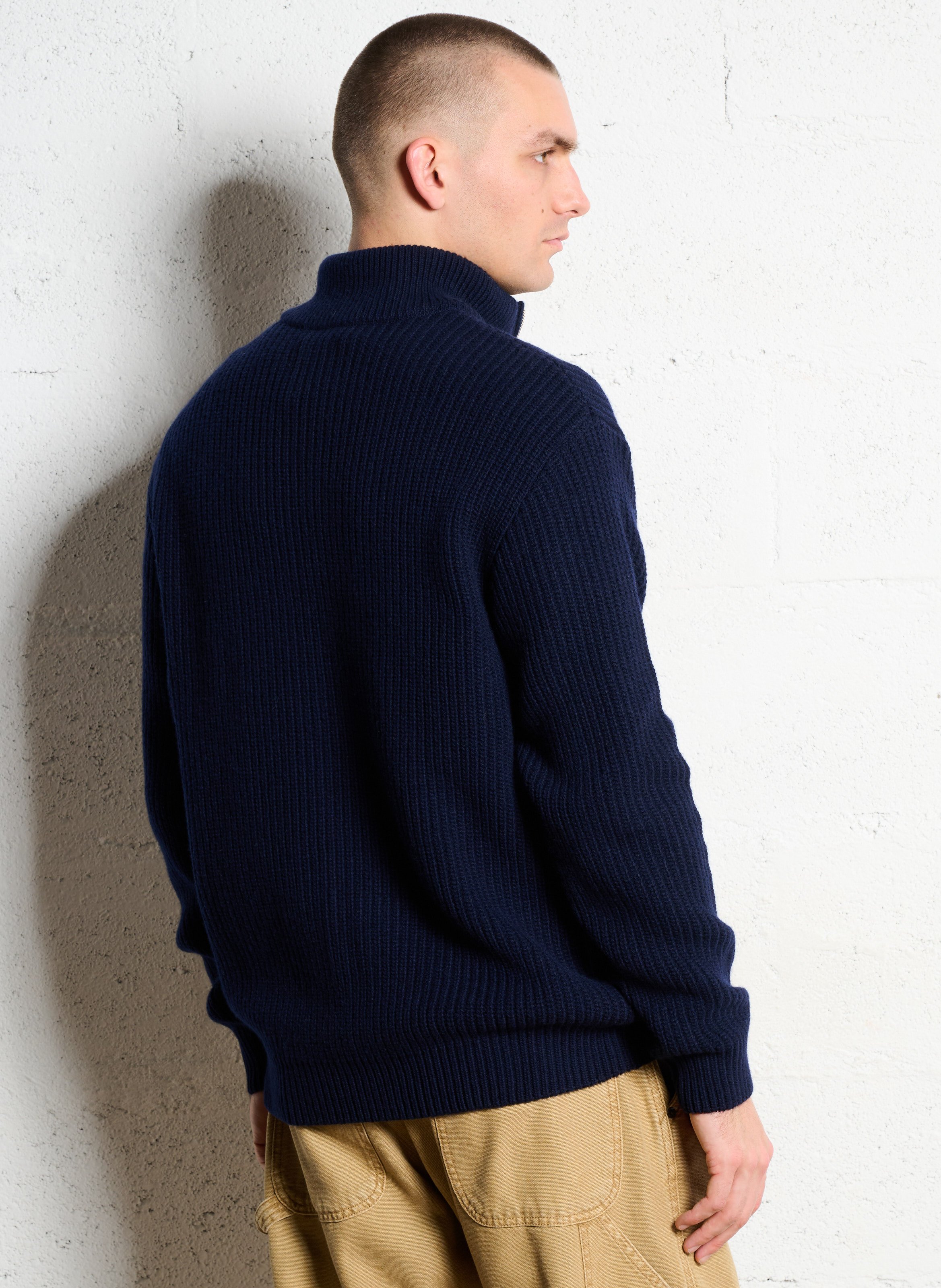 Troyer aus Wolle COLORFUL STANDARD Blau