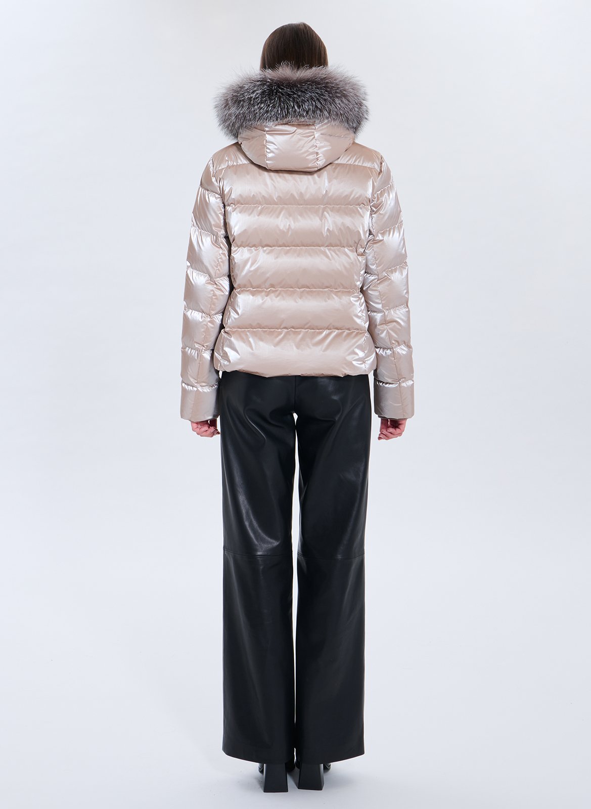 High-neck padded jacket ZAPA Brown