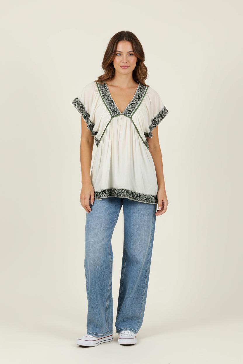 Blouse ANTIK BATIK - Seconde Main White