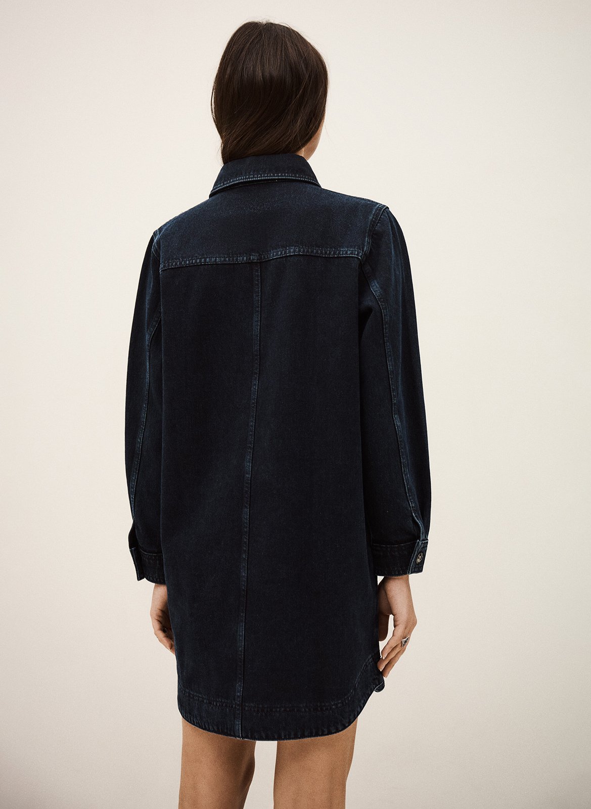 Korte hemdjurk van jeans BA&SH Blauw