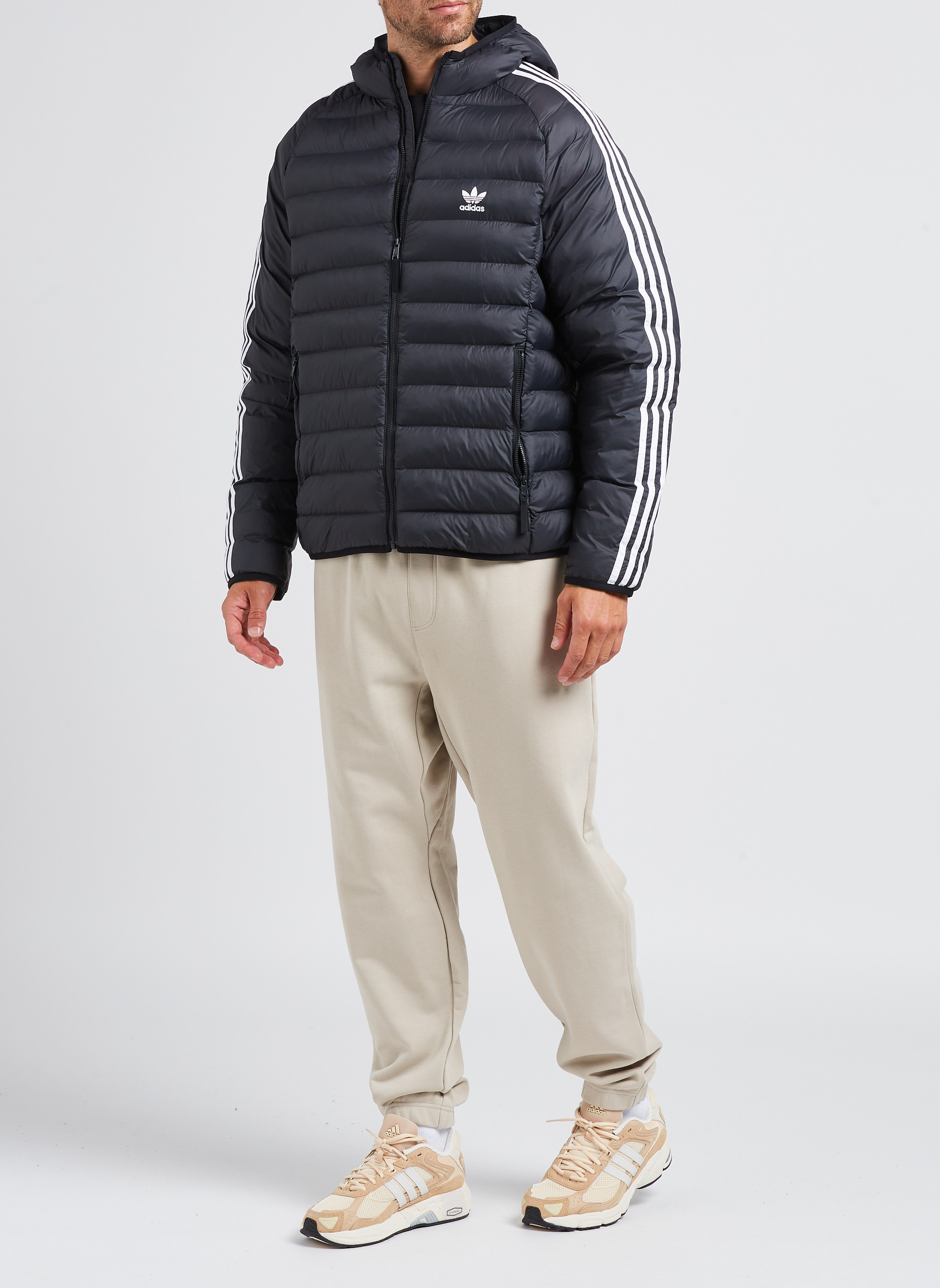 Katoenen joggingbroek met brede pijpen ARMANI EXCHANGE Beige