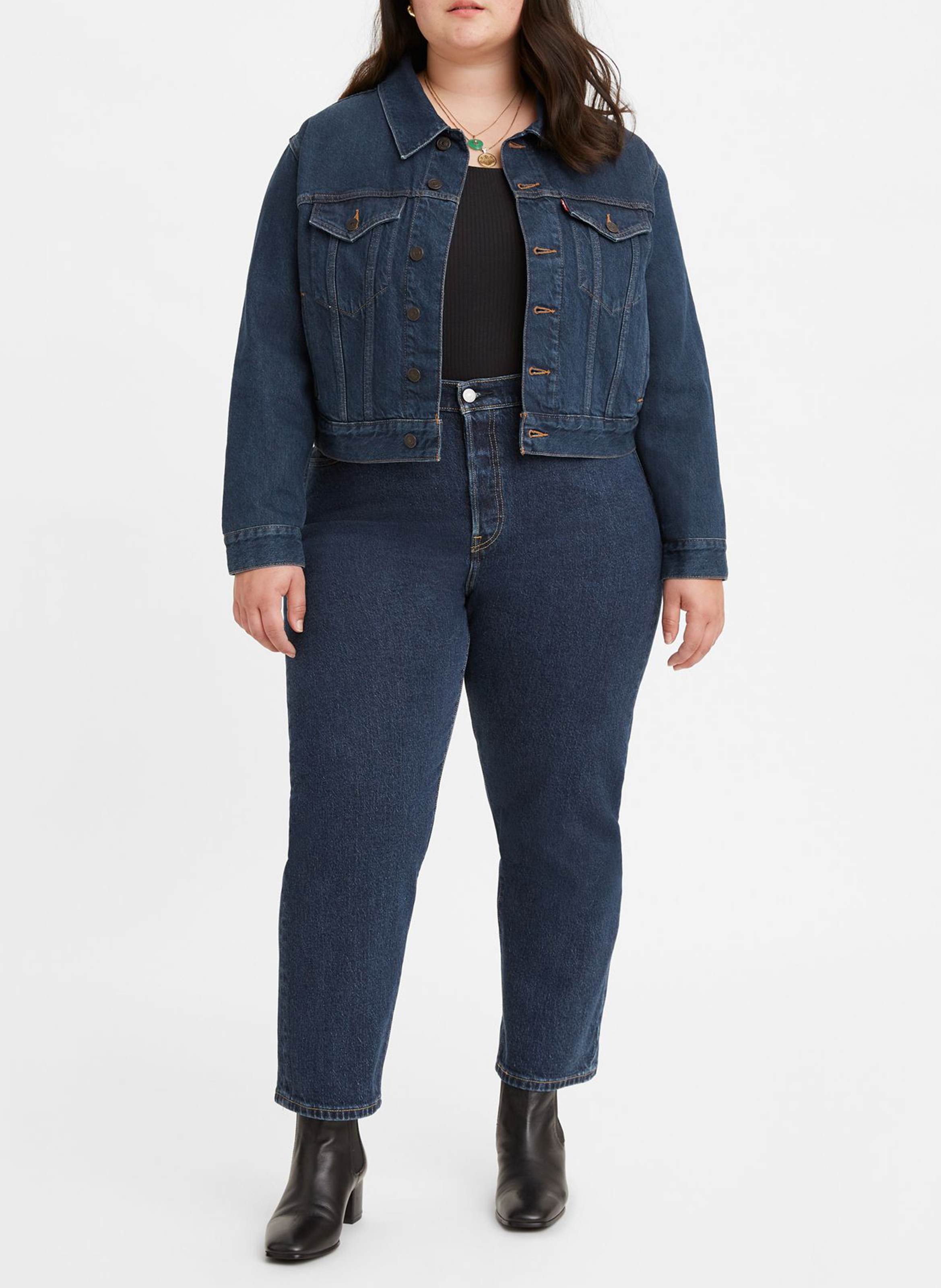 Jean droit taille haute LEVI'S Jean brut